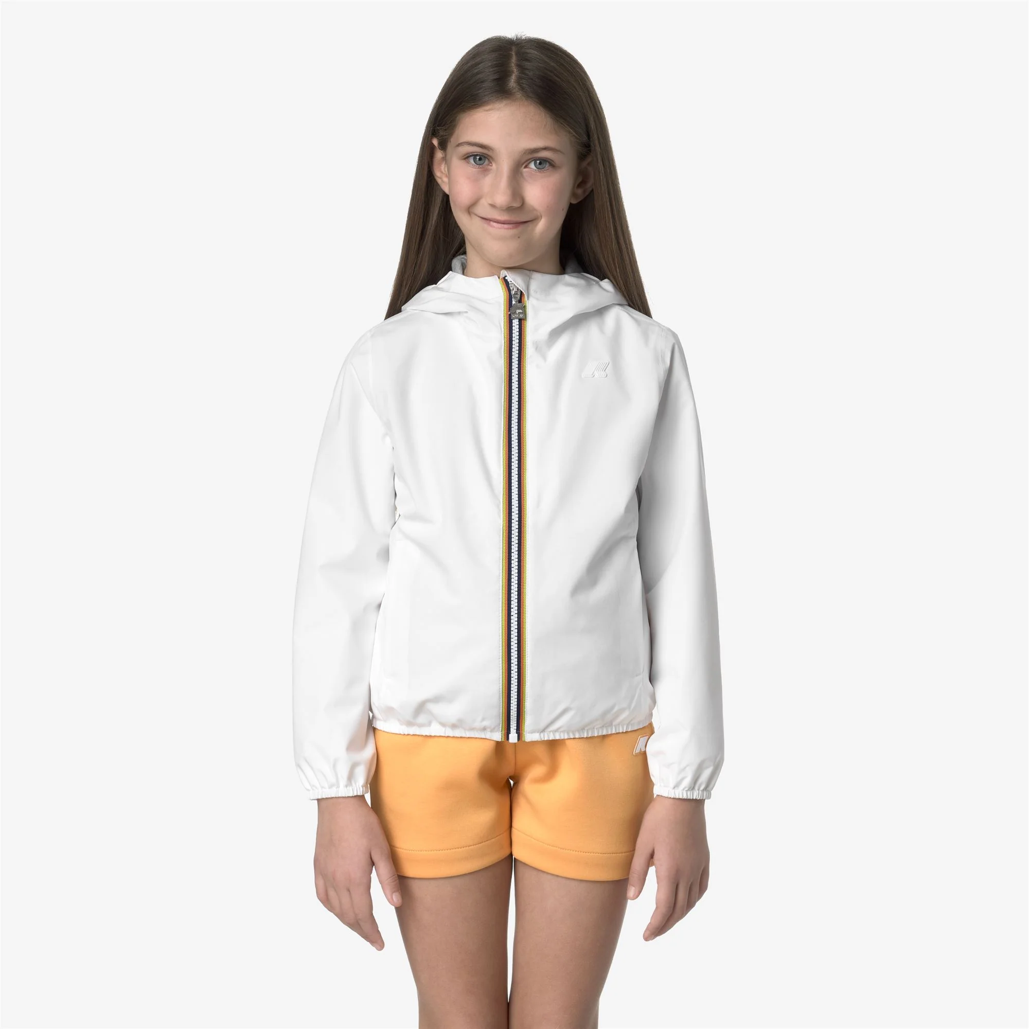 P. LILY STRETCH POLY JERSEY - Jackets - Short - Girl - WHITE - Image 3