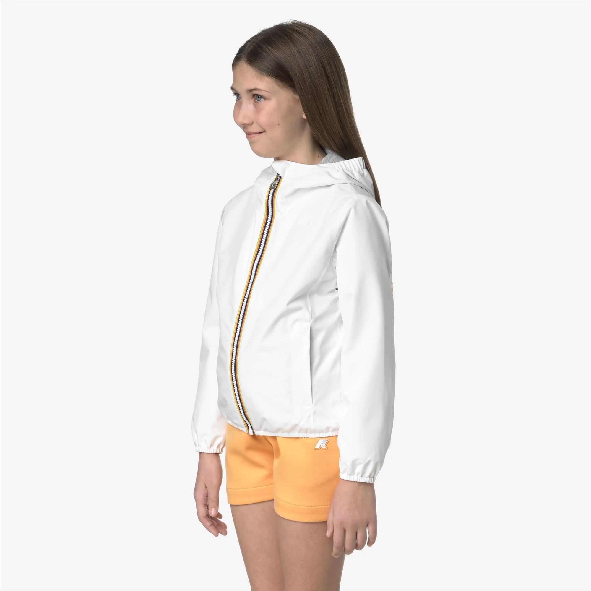 P. LILY STRETCH POLY JERSEY - Jackets - Short - Girl - WHITE - Image 4