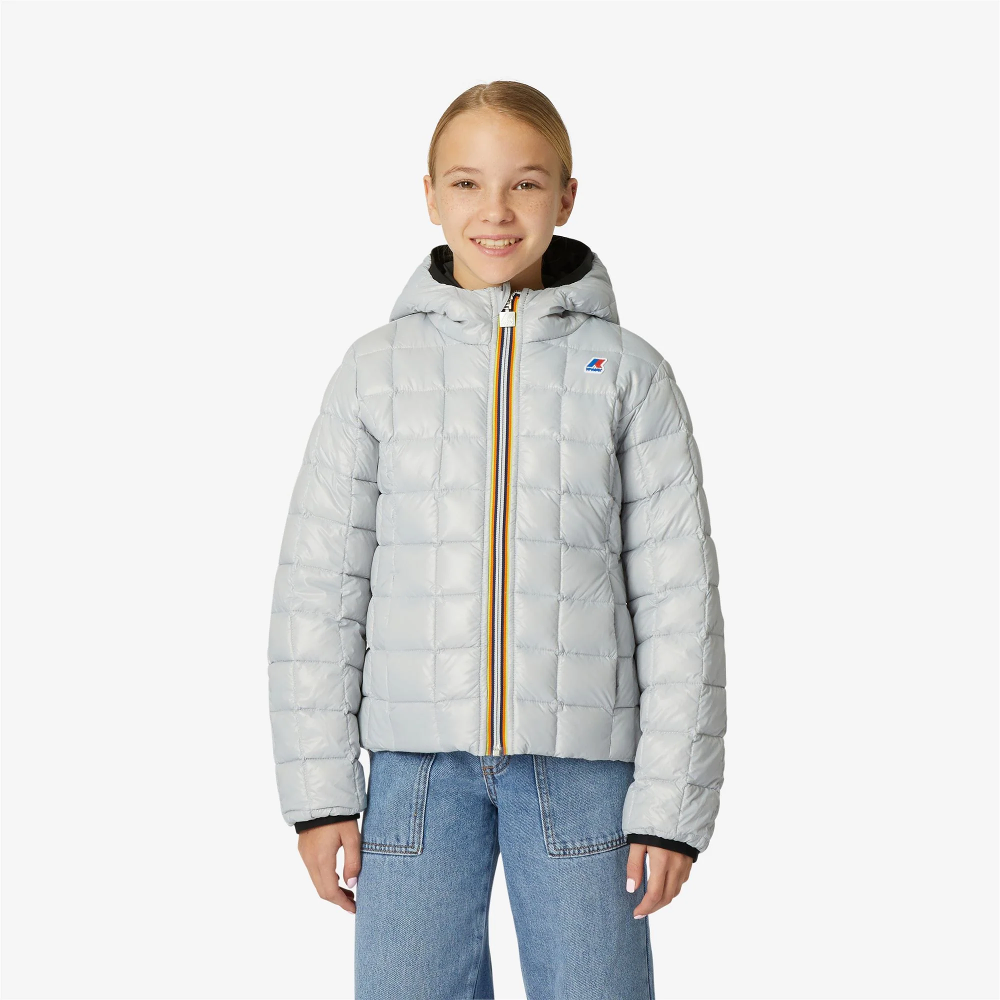 P. LILY THERMO PLUS.2 REVERSIBLE - Jackets - Short - Girl - BLACK PURE-GREY LT - Image 3
