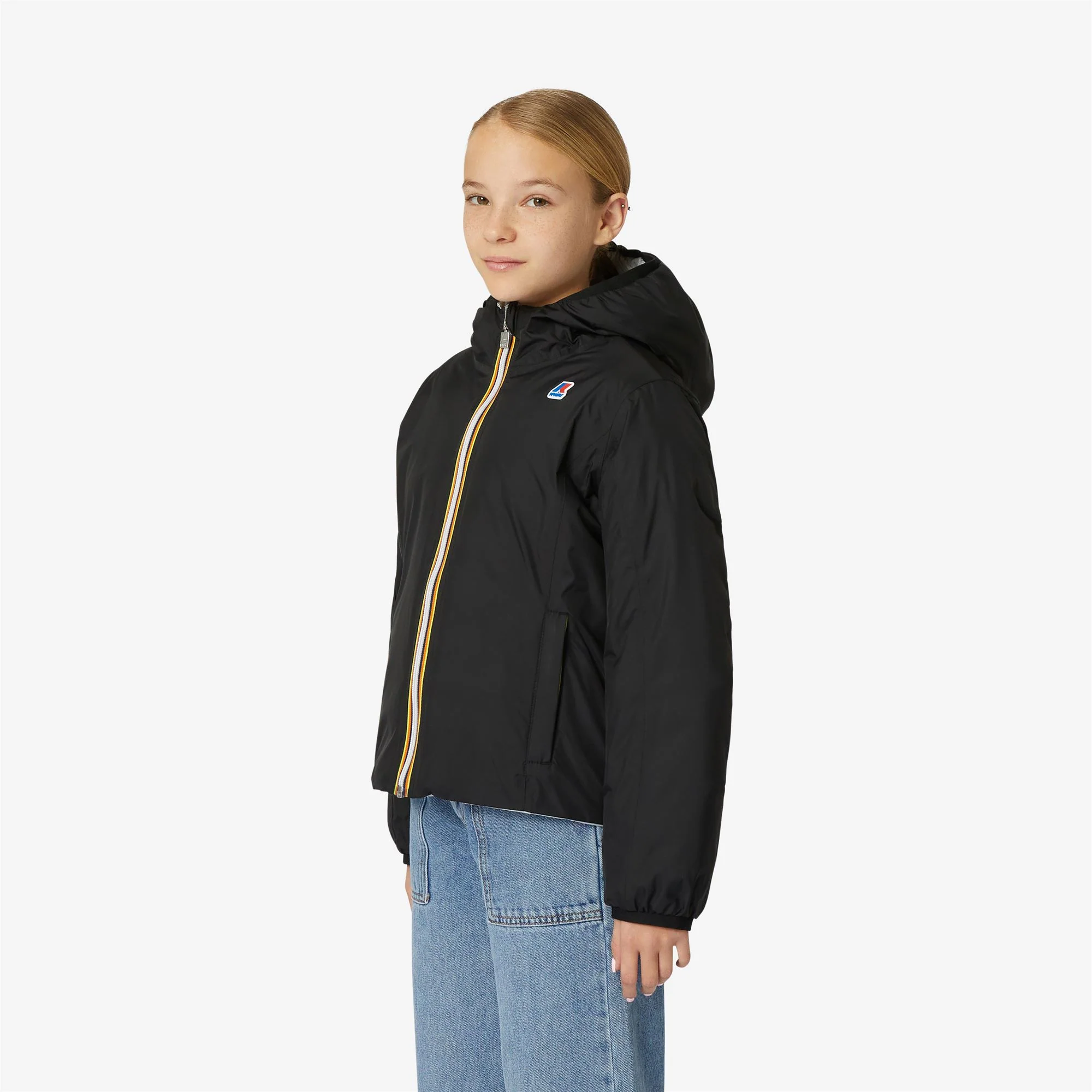 P. LILY THERMO PLUS.2 REVERSIBLE - Jackets - Short - Girl - BLACK PURE-GREY LT - Image 5