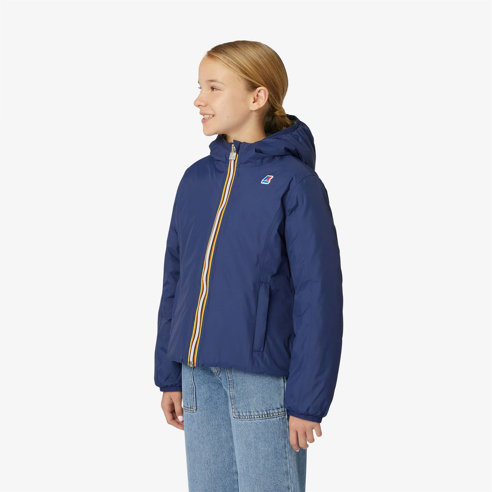 P. LILY THERMO PLUS.2 REVERSIBLE - Jackets - Short - Girl - BLUE MEDIEVAL-GREEN LAUREL - Image 5