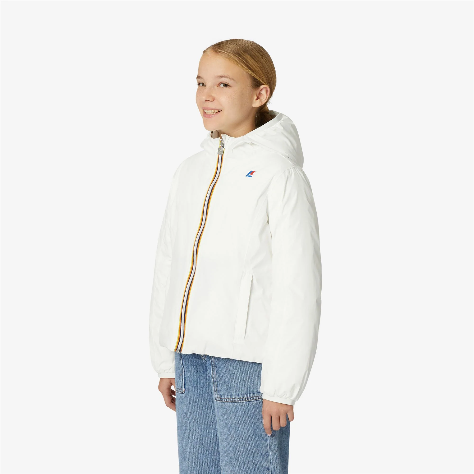 P. LILY THERMO PLUS.2  REVERSIBLE - Jackets - Short - Girl - WHITE MILK-BEIGE TAUPE - Image 5