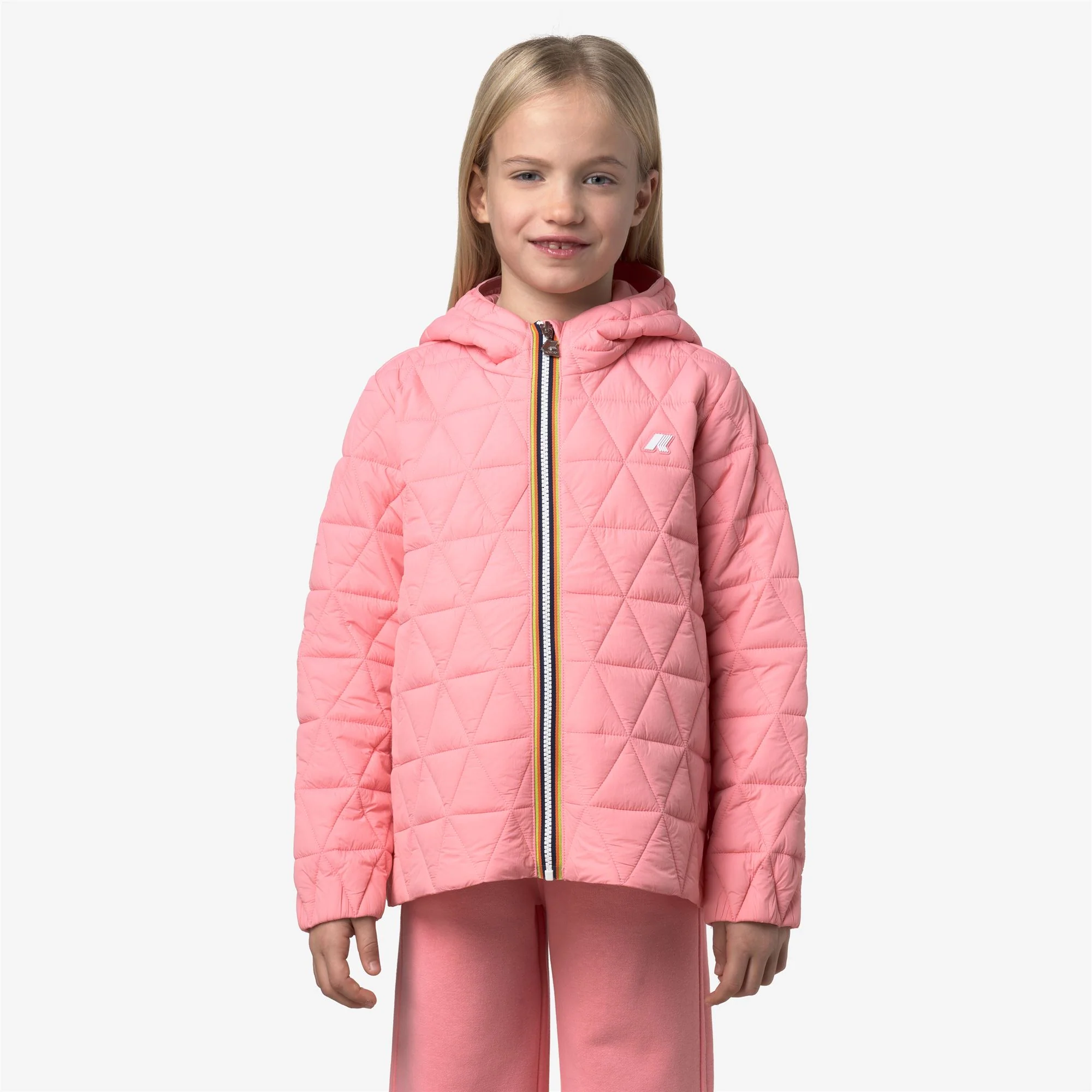 P. MADLAINE DIAMOND QUILTED WARM - Jackets - Short - Girl - PINK GERANIUM - Image 3