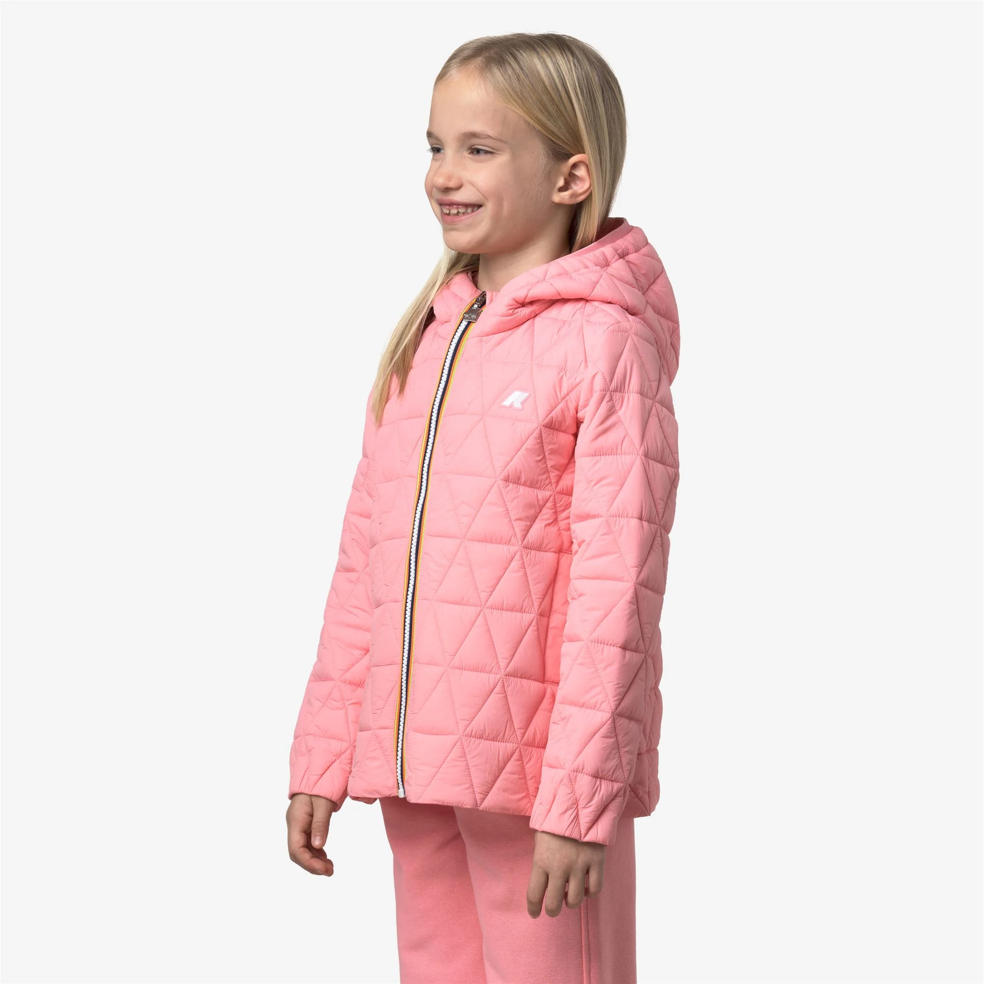 P. MADLAINE DIAMOND QUILTED WARM - Jackets - Short - Girl - PINK GERANIUM - Image 4