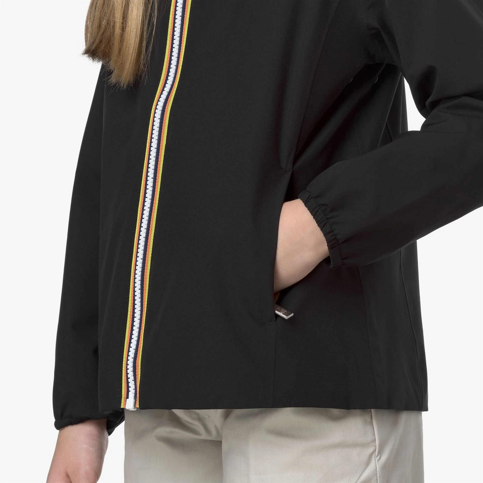 P. MARGUERITE STRETCH POLY JERSEY - Jackets - Mid - Girl - BLACK PURE - Image 2