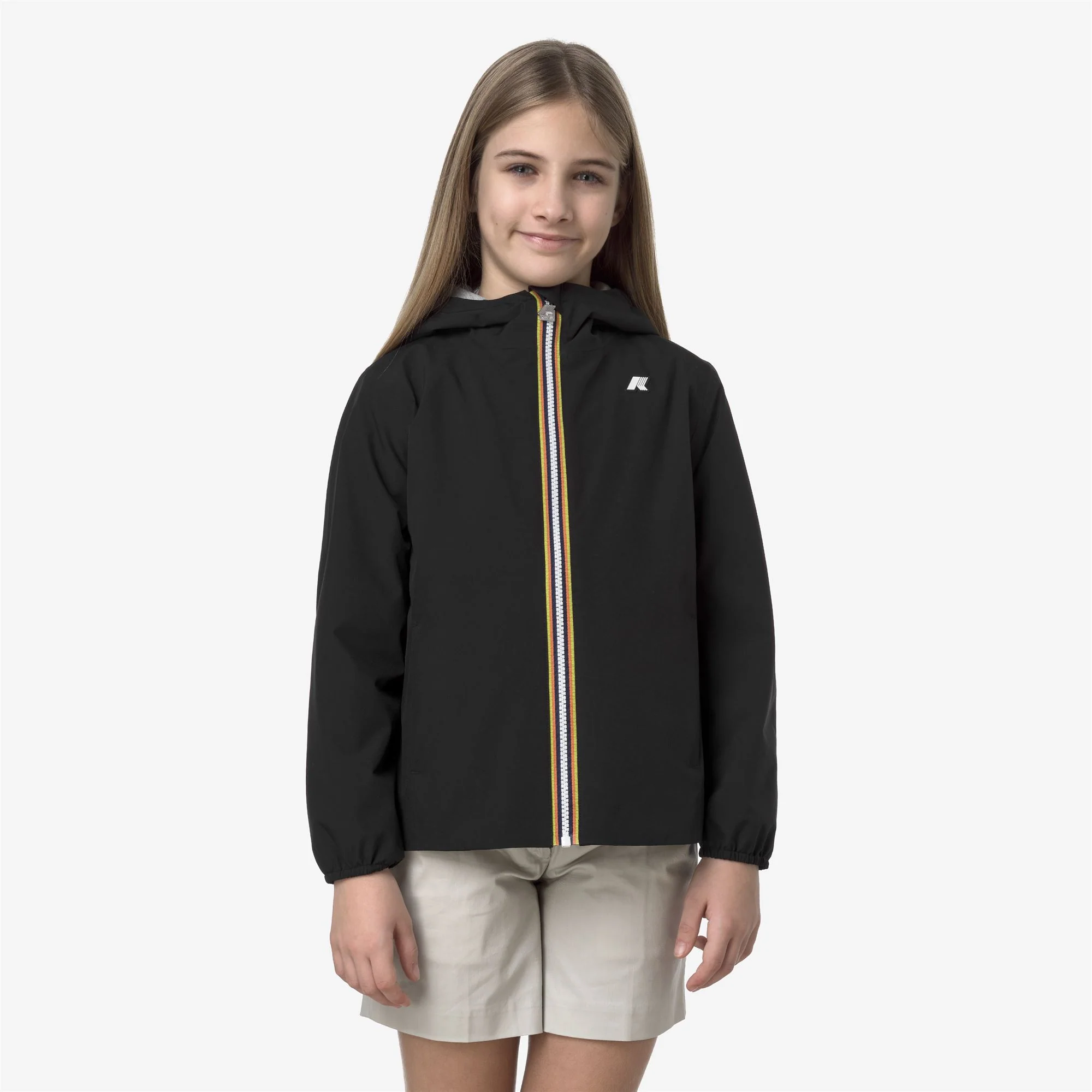P. MARGUERITE STRETCH POLY JERSEY - Jackets - Mid - Girl - BLACK PURE - Image 3