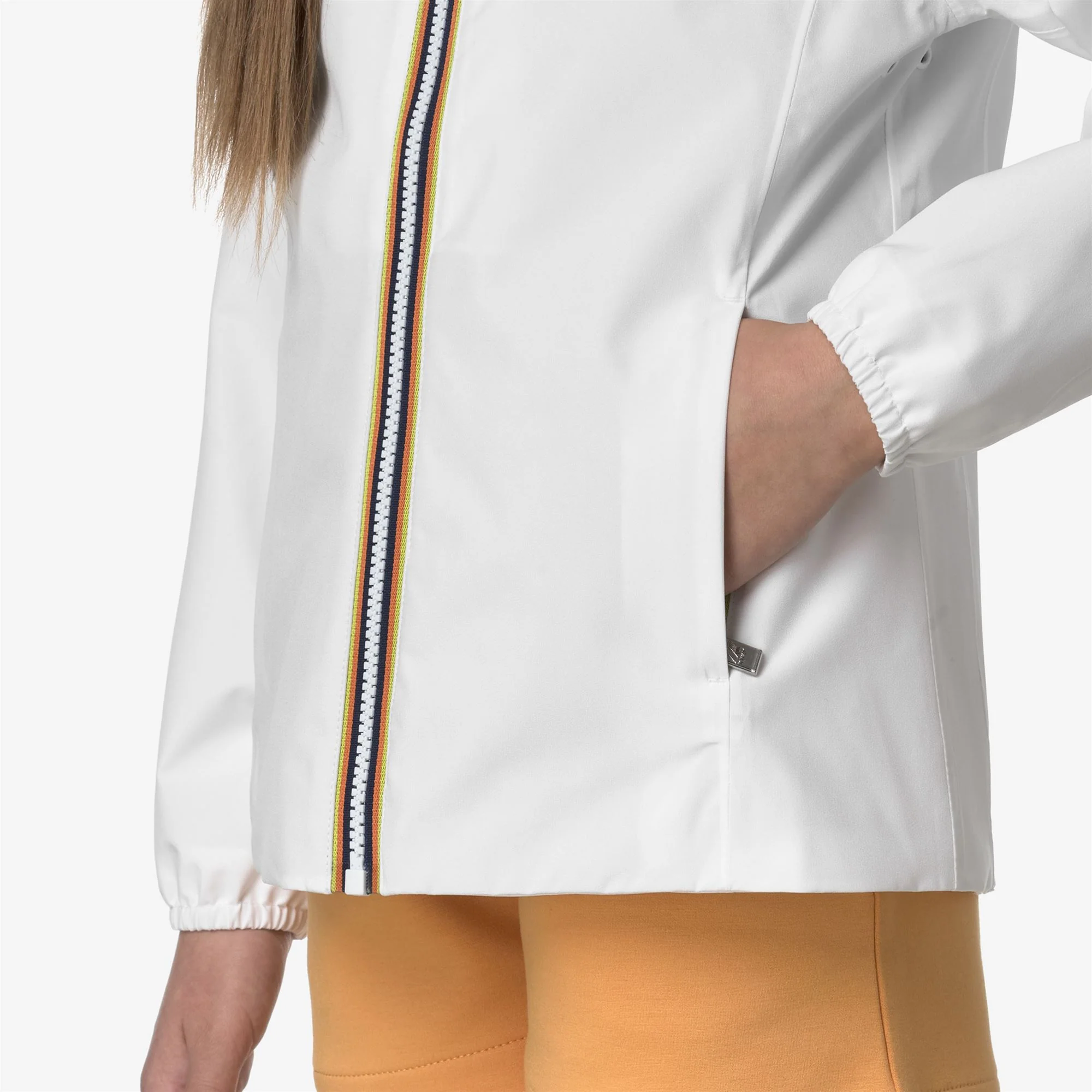 P. MARGUERITE STRETCH POLY JERSEY - Jackets - Mid - Girl - WHITE - Image 2
