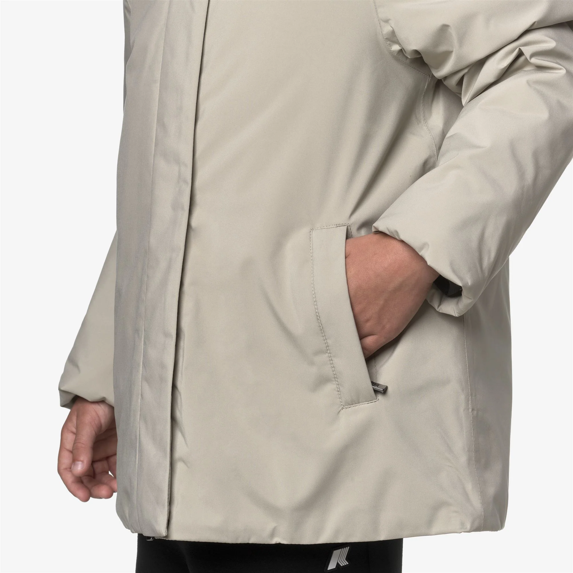 P. MORESE SOFT TOUCH MARMOTTA - Jackets - 3/4 LENGTH - Girl - BEIGE CASHMERE-GREY GOAT - Image 3