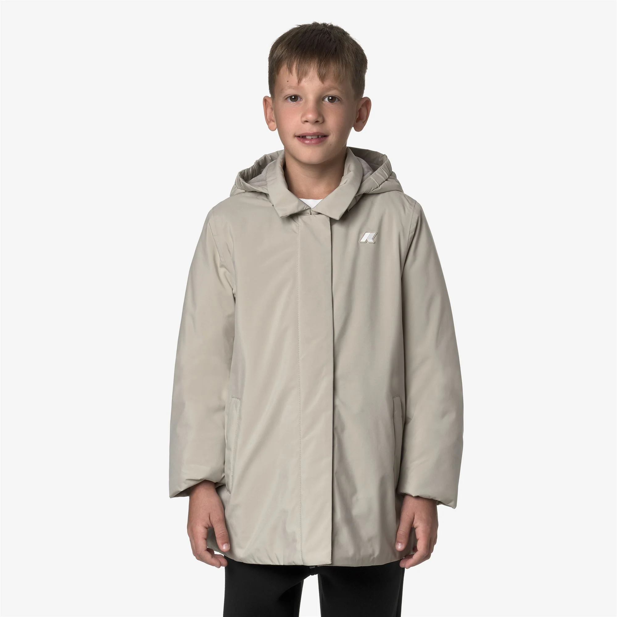 P. MORESE SOFT TOUCH MARMOTTA - Jackets - 3/4 LENGTH - Girl - BEIGE CASHMERE-GREY GOAT - Image 4