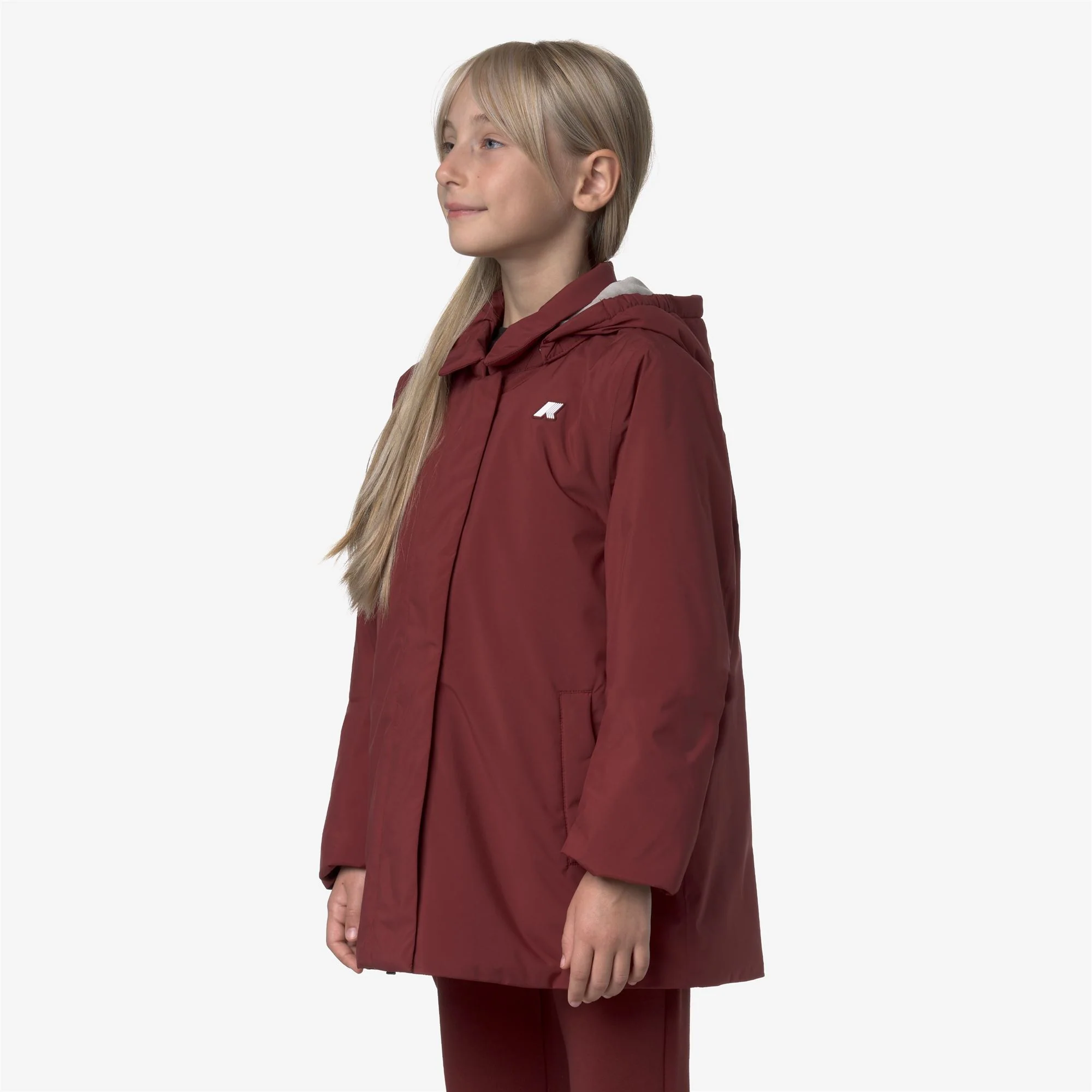 P. MORESE SOFT TOUCH MARMOTTA - Jackets - 3/4 LENGTH - Girl - RED SYRAH-GREY GOAT - Image 5