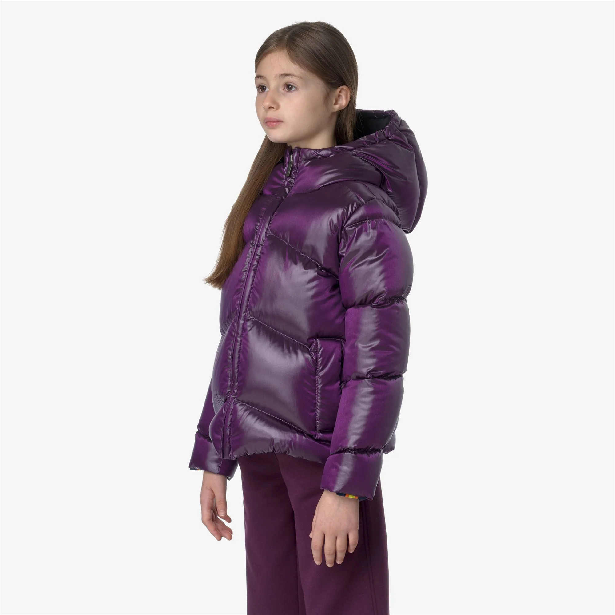 P. NINEV CRYSTAL CHINTZ THERMO HEAVY - Jackets - Short - Girl - VIOLET DK PURPLE CHINTZ - Image 4