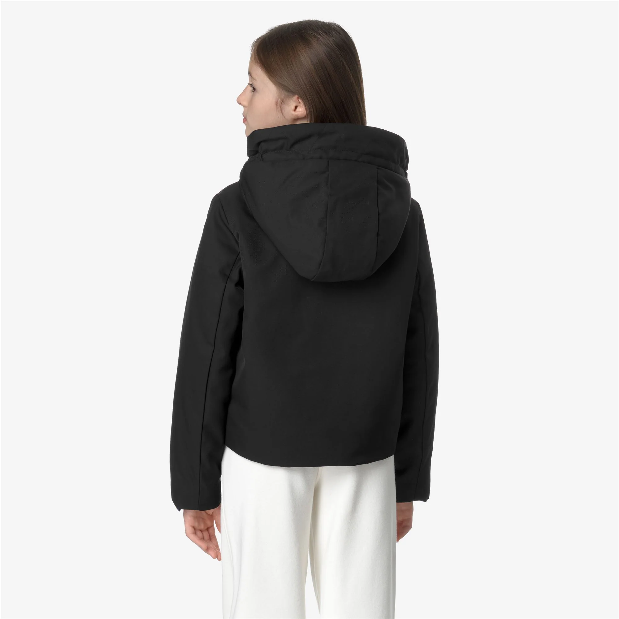 P. OLGA TWILL FUR - Jackets - Short - Girl - BLACK PURE-NATURAL - Image 5