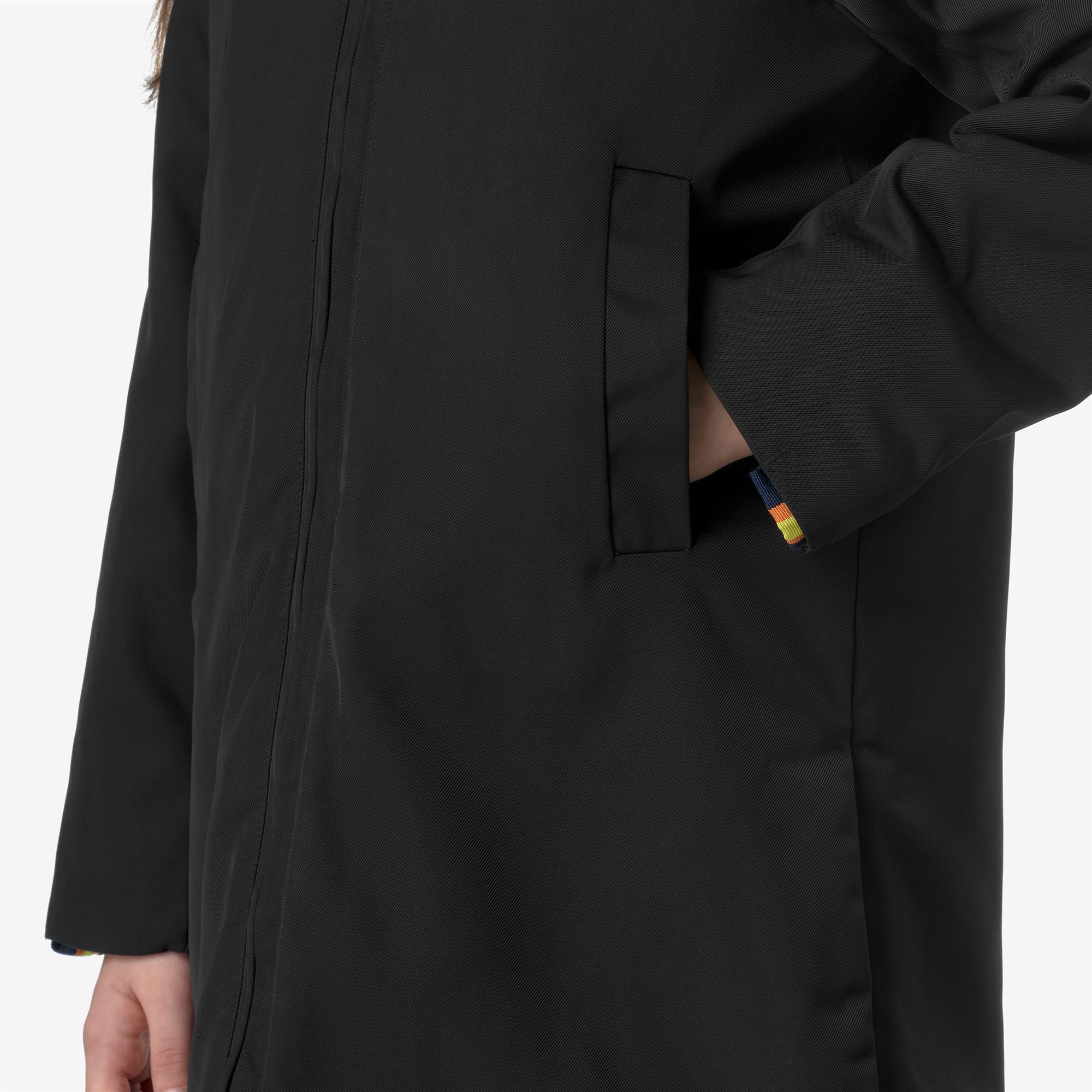 P. OLLY TWILL FUR - Jackets - 3/4 LENGTH - Girl - BLACK PURE-NATURAL - Image 2