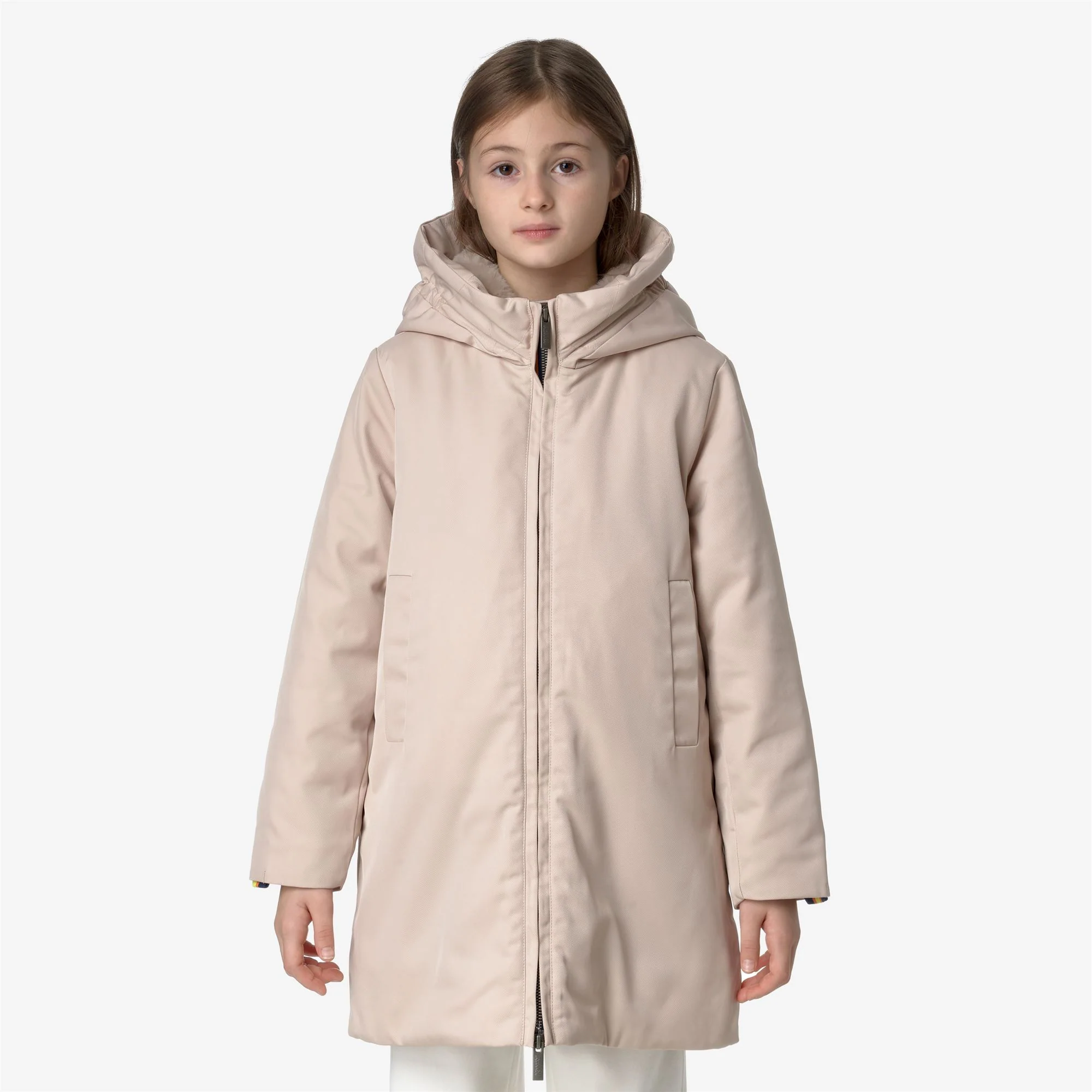 P. OLLY TWILL FUR - Jackets - 3/4 LENGTH - Girl - PINK TINT-NATURAL - Image 3