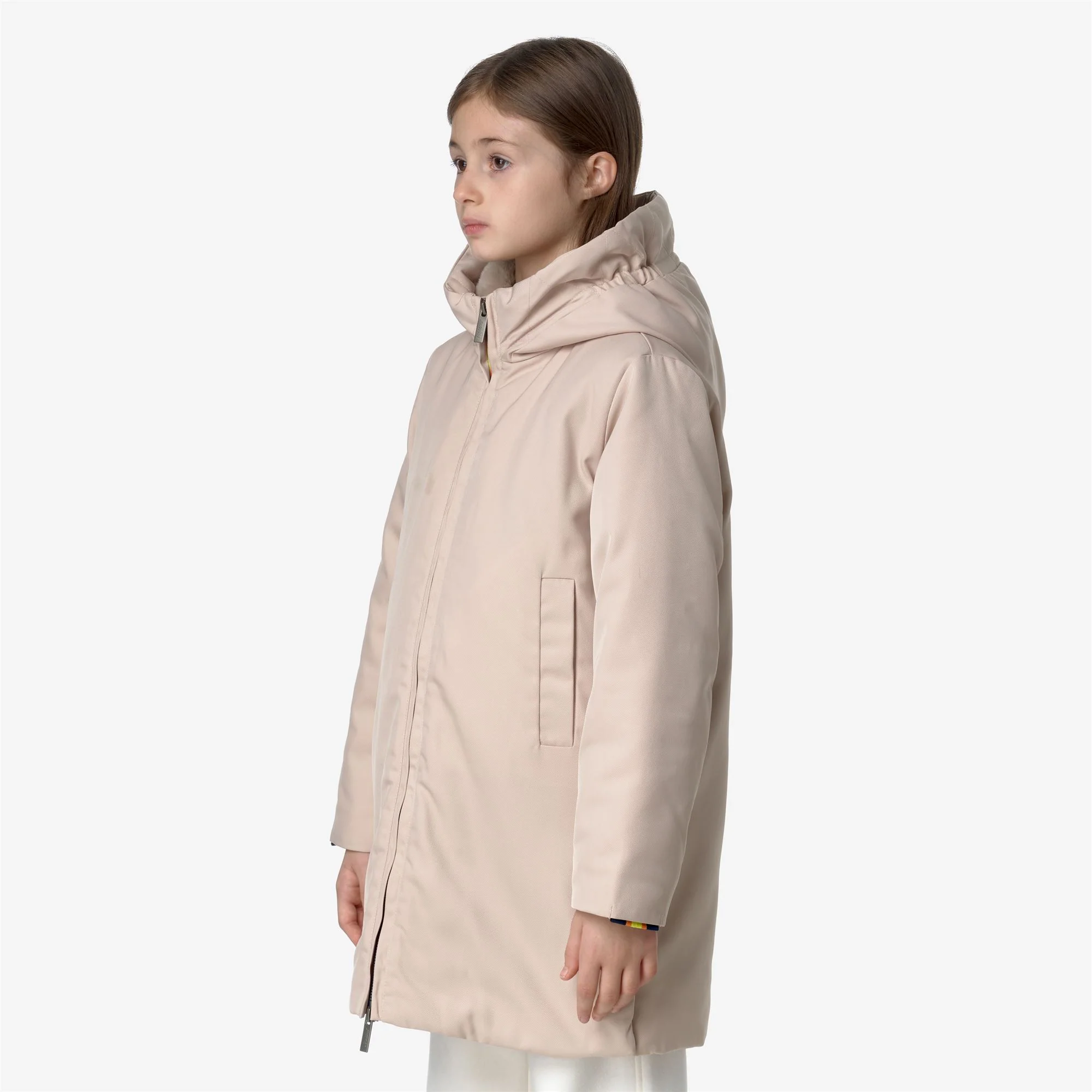 P. OLLY TWILL FUR - Jackets - 3/4 LENGTH - Girl - PINK TINT-NATURAL - Image 4