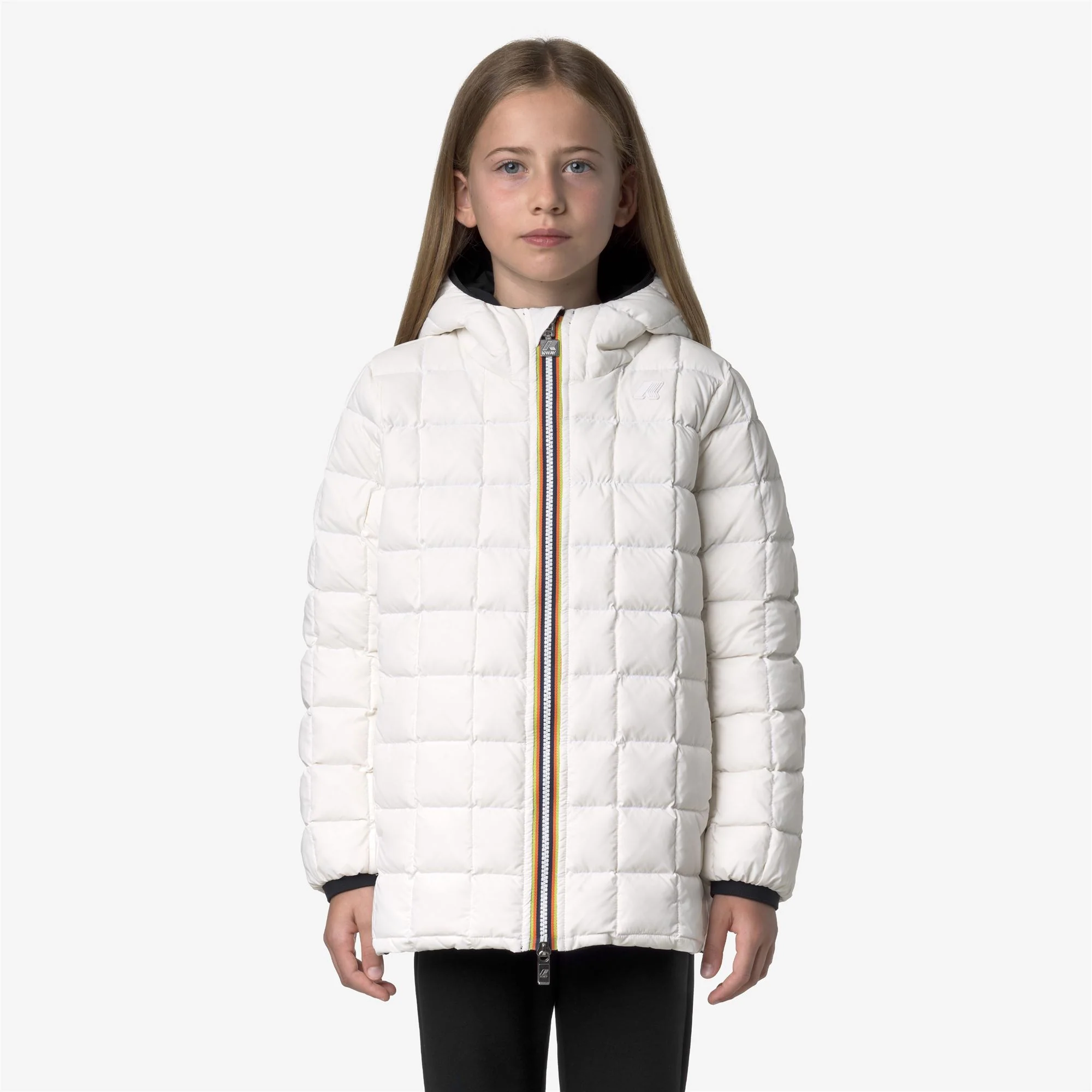 P. SOPHIE ST THERMO REVERSIBLE - Jackets - Mid - Girl - BLACK PURE-WHITE GARDENIA - Image 3