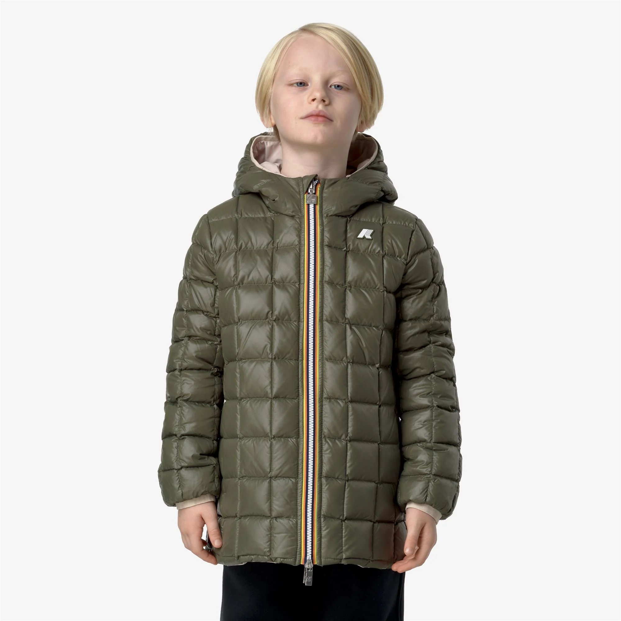 P. SOPHIE ST THERMO REVERSIBLE - Jackets - Mid - Girl - PINK TINT-GREEN CYPRESS - Image 3