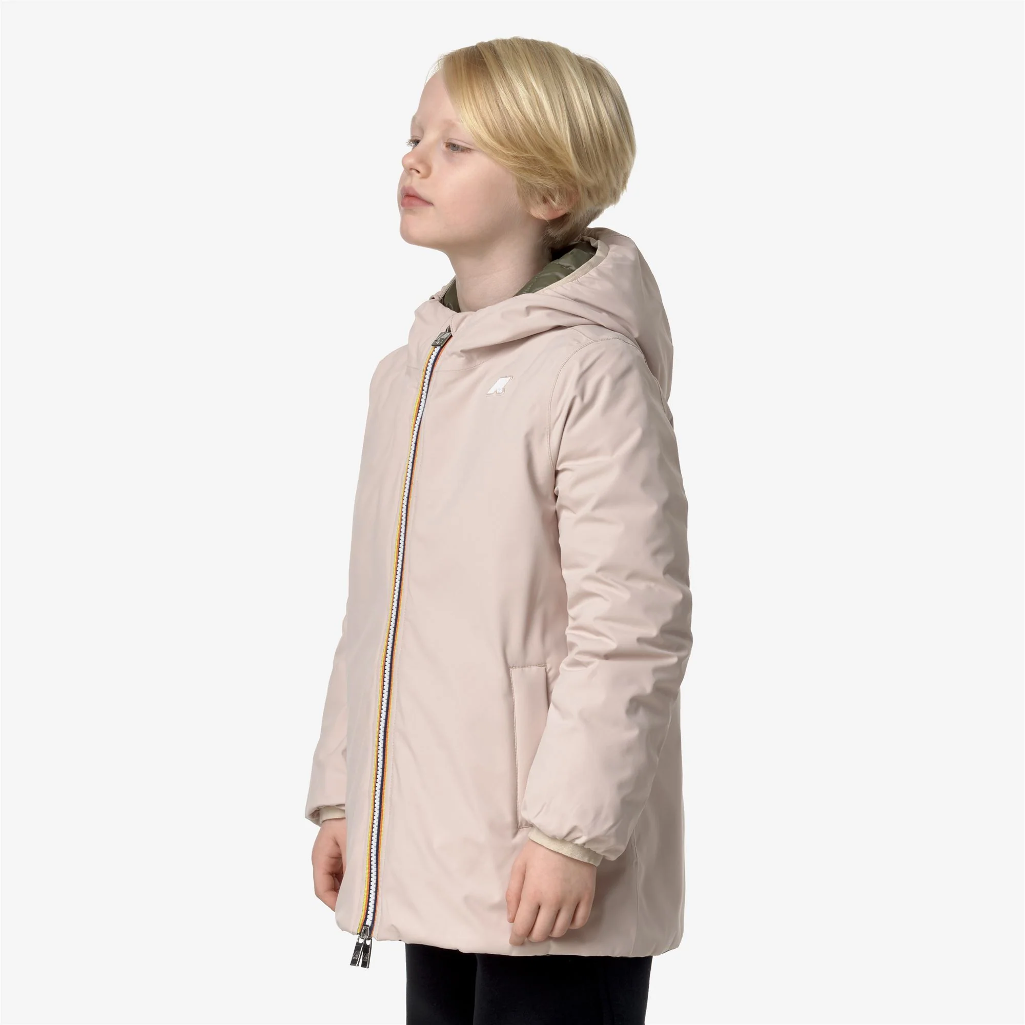 P. SOPHIE ST THERMO REVERSIBLE - Jackets - Mid - Girl - PINK TINT-GREEN CYPRESS - Image 5