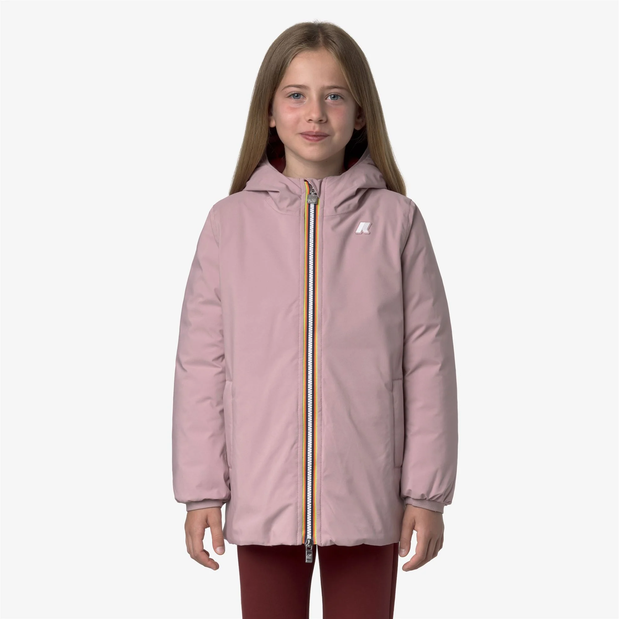 P. SOPHIE ST THERMO REVERSIBLE - Jackets - Mid - Girl - ROSE PINKISH-RED SYRAH - Image 4