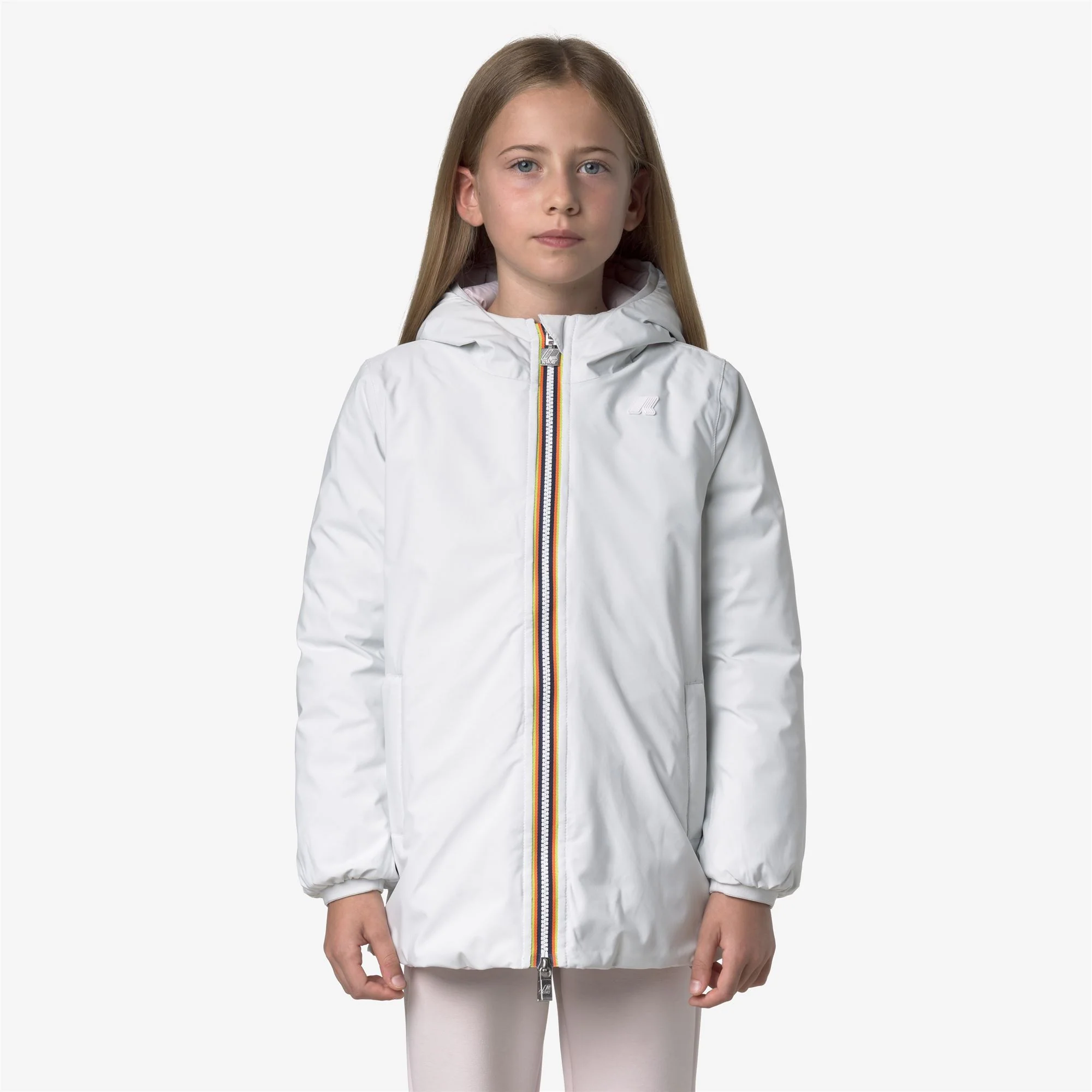 P. SOPHIE ST THERMO REVERSIBLE - Jackets - Mid - Girl - WHITE GARDENIA-ROSE HUSHED - Image 4