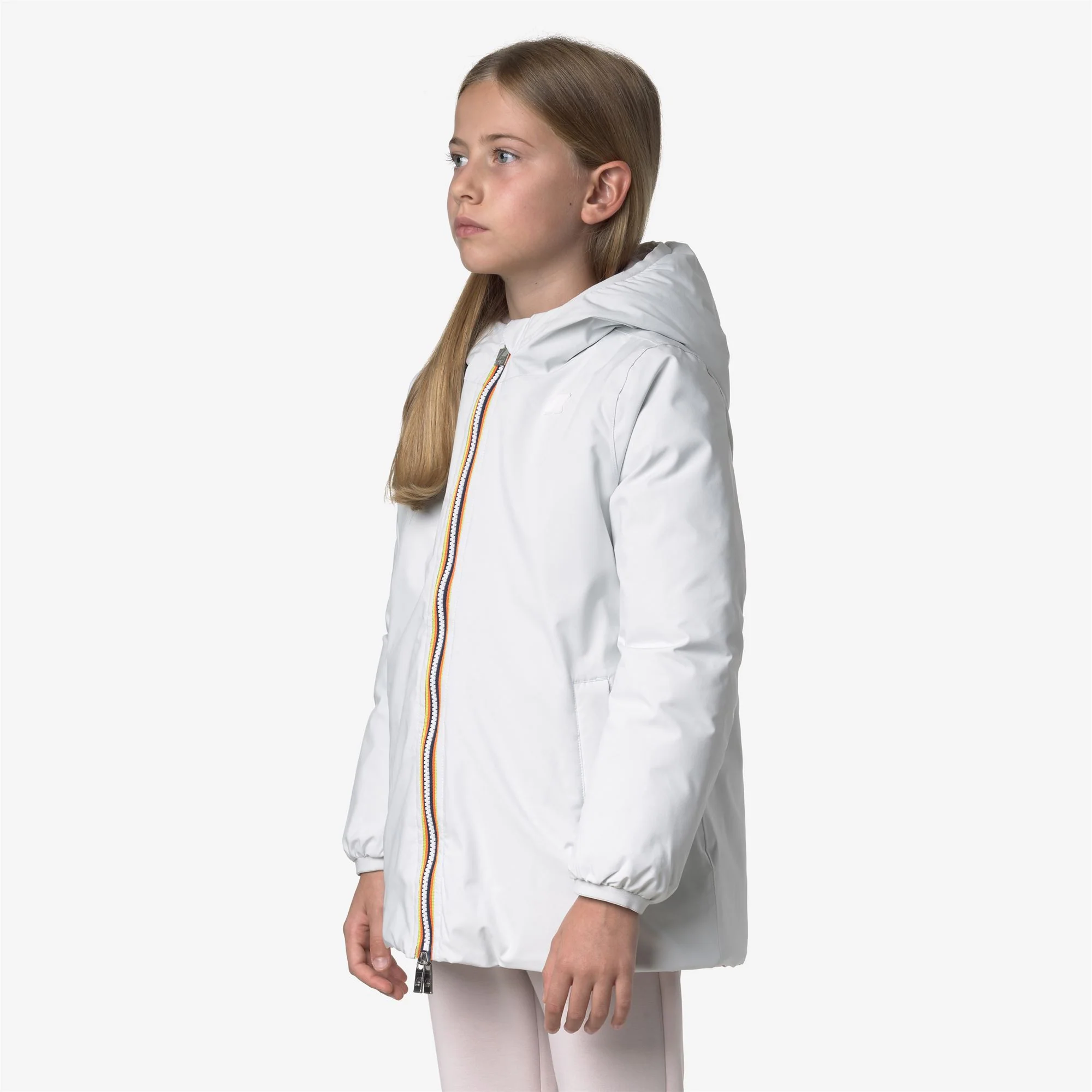 P. SOPHIE ST THERMO REVERSIBLE - Jackets - Mid - Girl - WHITE GARDENIA-ROSE HUSHED - Image 5