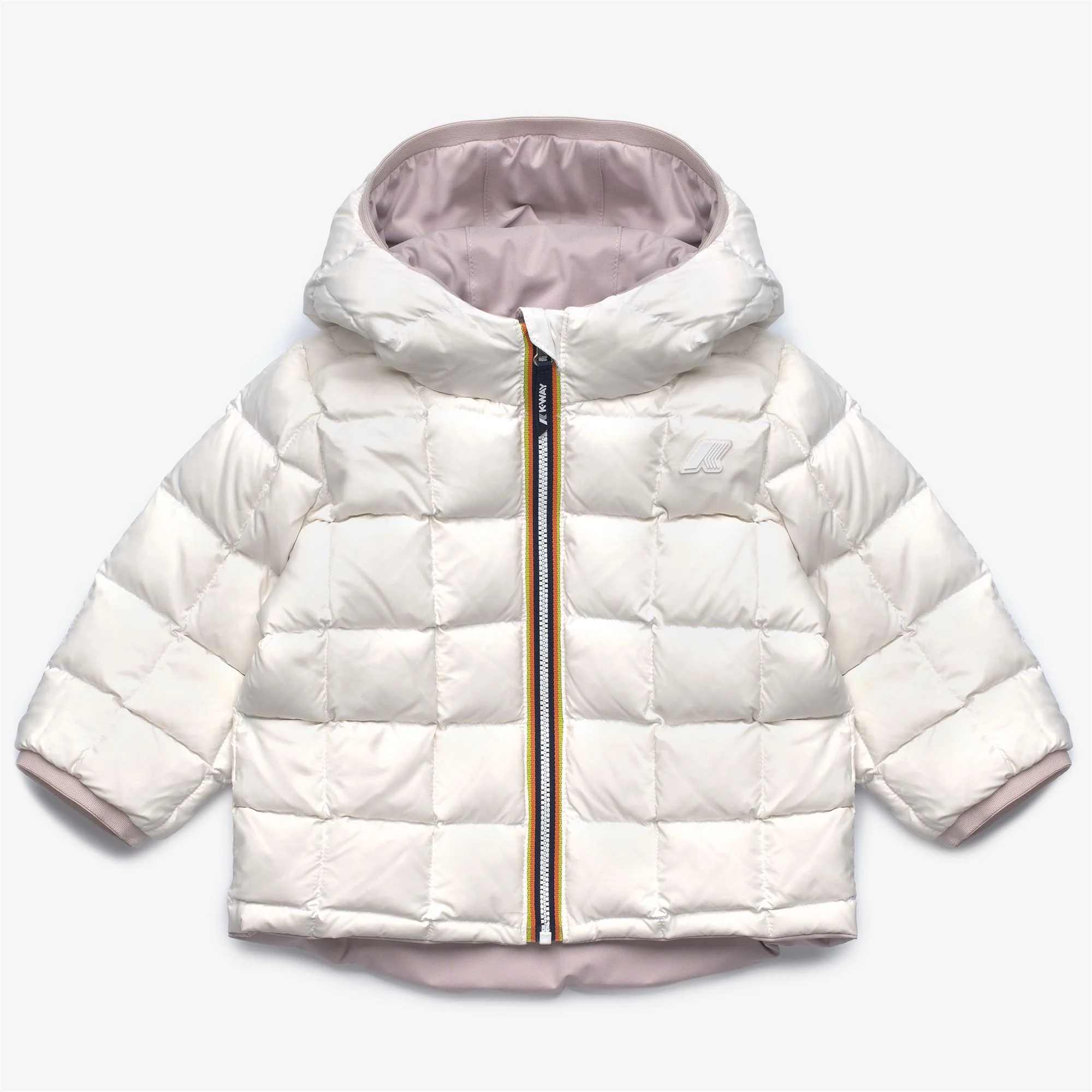 E. JACK ST THERMO REVERSIBLE - Jackets - Short - Kid unisex - ROSE HUSHED-WHITE GARDENIA - Image 3