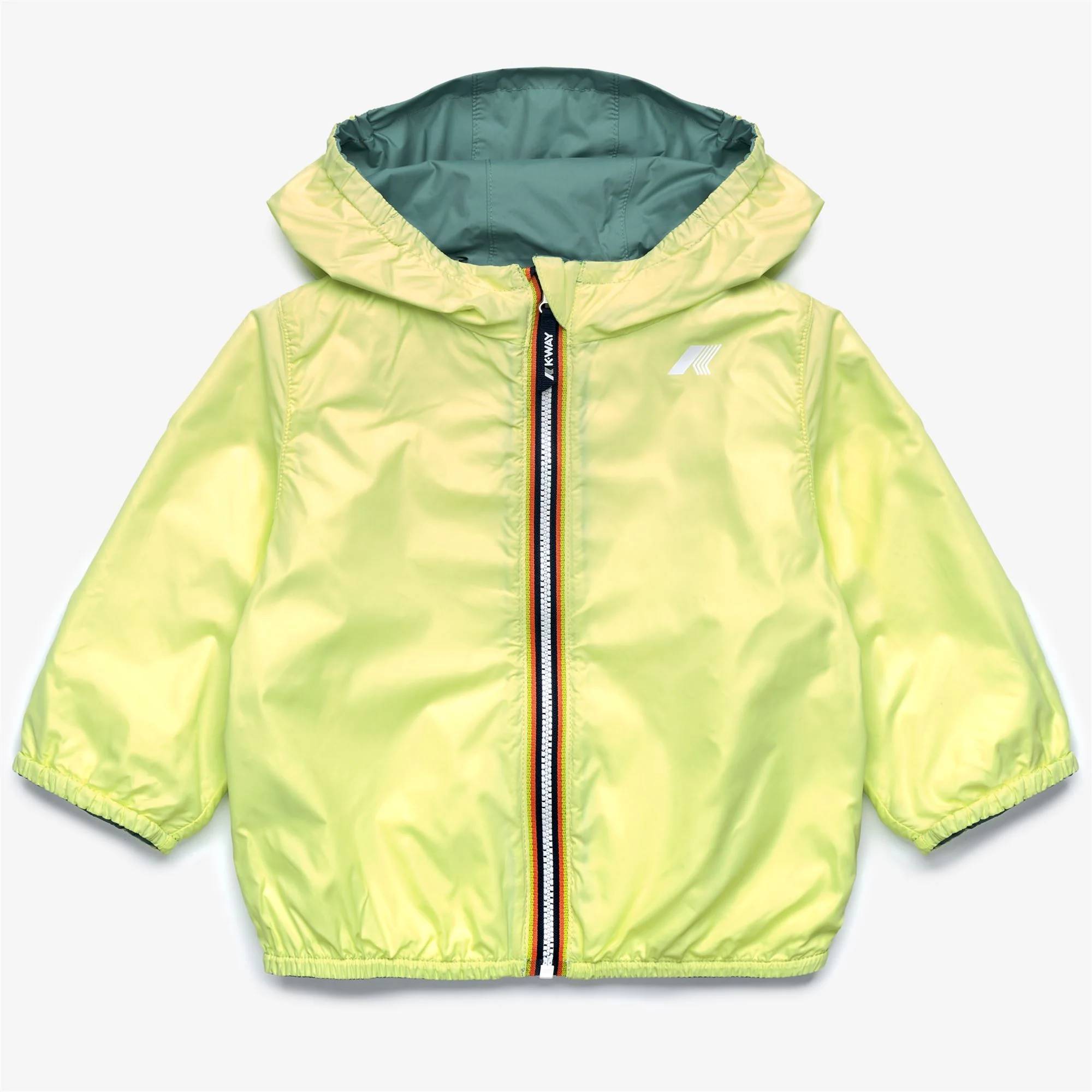 E. JAKE PLUS.2 REVERSIBLE - Jackets - Short - Kid unisex - GREEN MINE-YELLOW LIME - Image 3