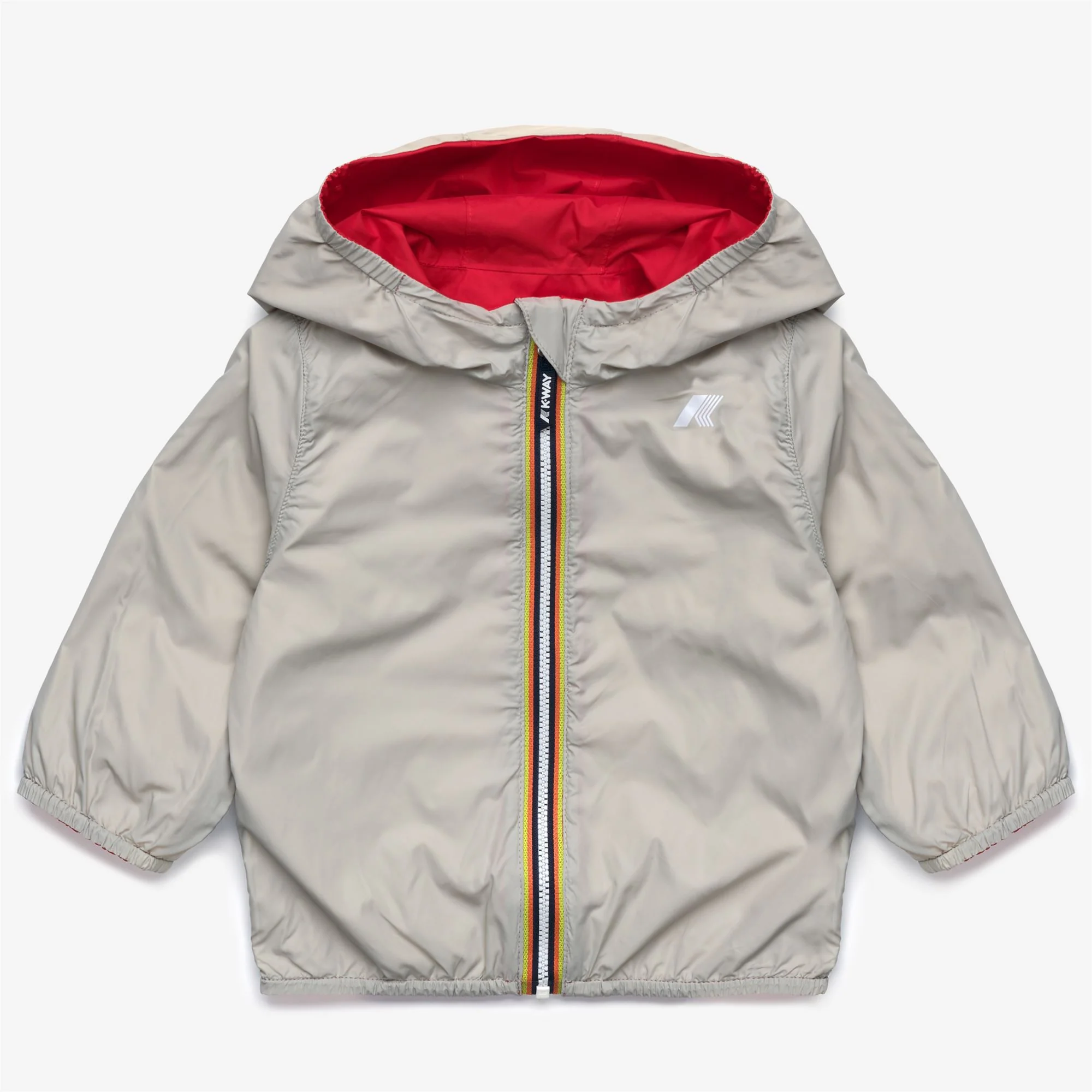 E. JAKE PLUS.2 REVERSIBLE - Jackets - Short - Kid unisex - RED POPPY-BEIGE LT - Image 3
