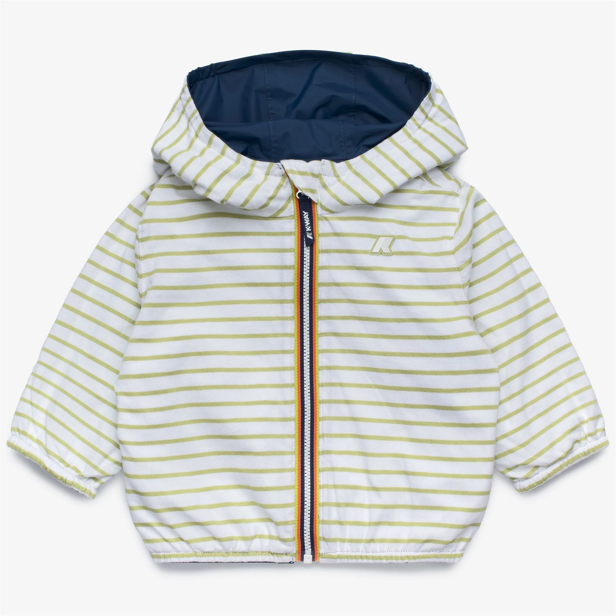 E. JAKE PLUS.2 JERSEY REVERSIBLE - Jackets - Short - Kid unisex - BLUE INSIGNIA-WHITE-GREEN DK LIME - Image 3