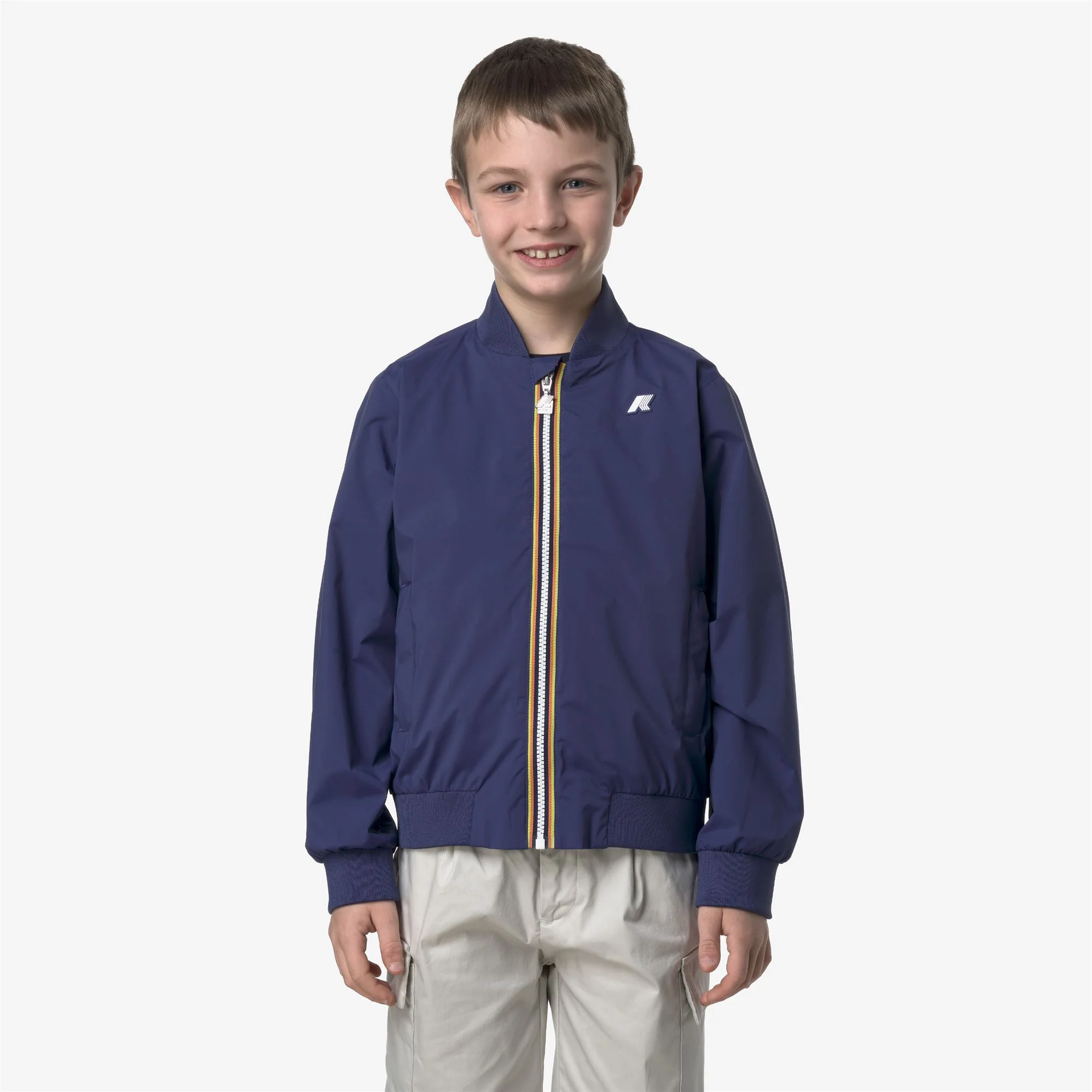 P. AORELIAN STRETCH  NYLON JERSEY - Jackets - Mid - Kid unisex - BLUE DEEP COBALT - Image 3