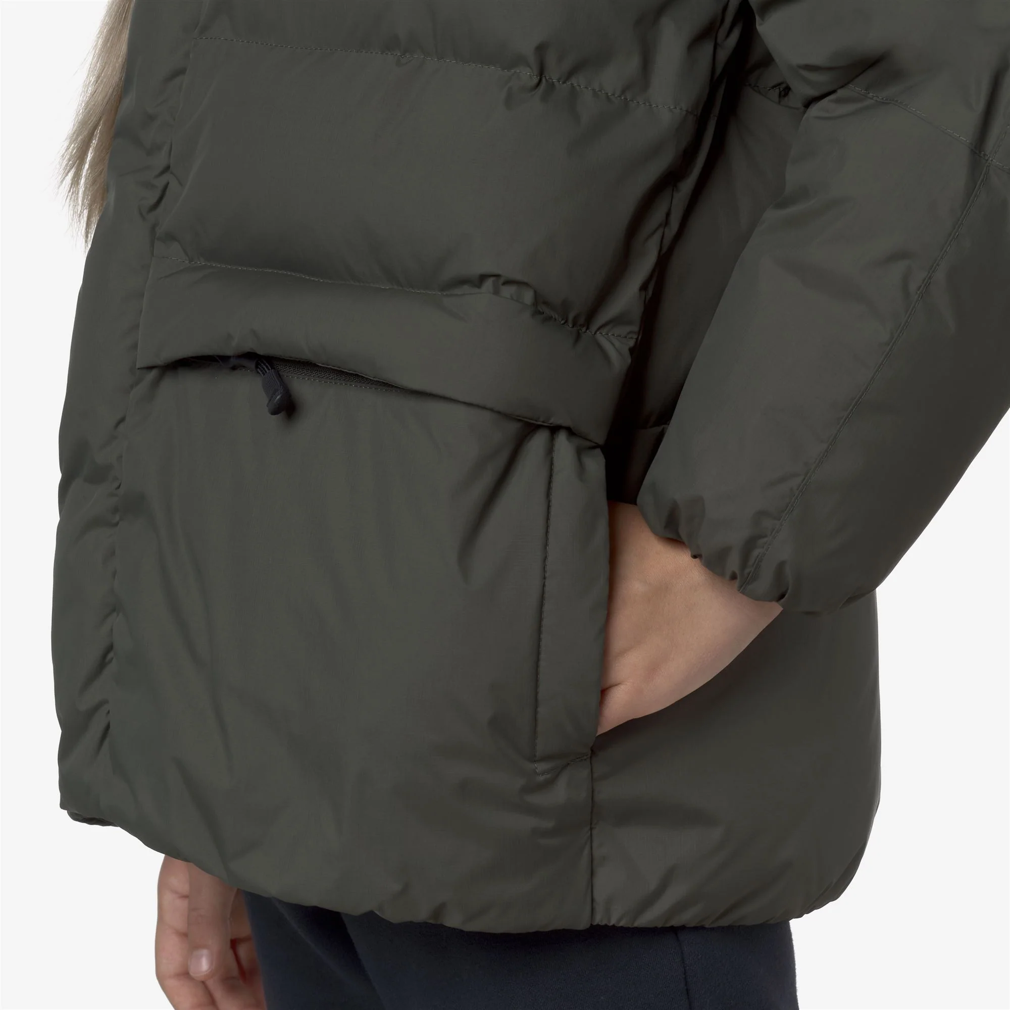 P. LE VRAI 4.0 AURELE HEAVY WARM - Jackets - Mid - Kid unisex - GREEN BLACKISH - Image 2