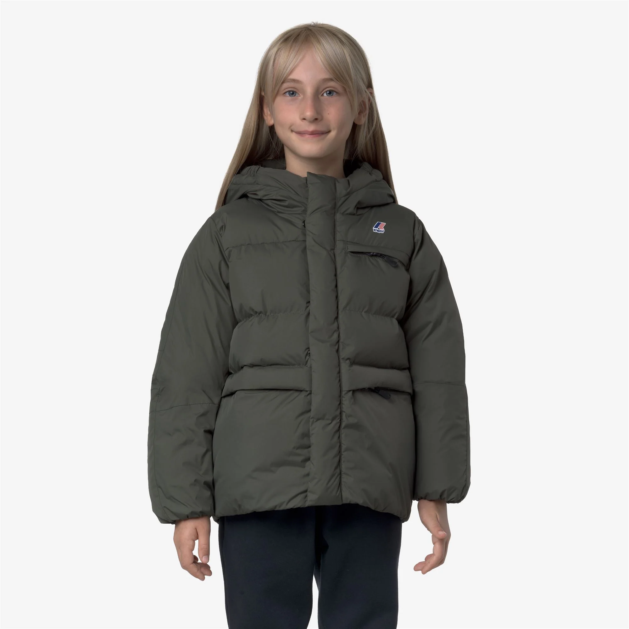 P. LE VRAI 4.0 AURELE HEAVY WARM - Jackets - Mid - Kid unisex - GREEN BLACKISH - Image 3