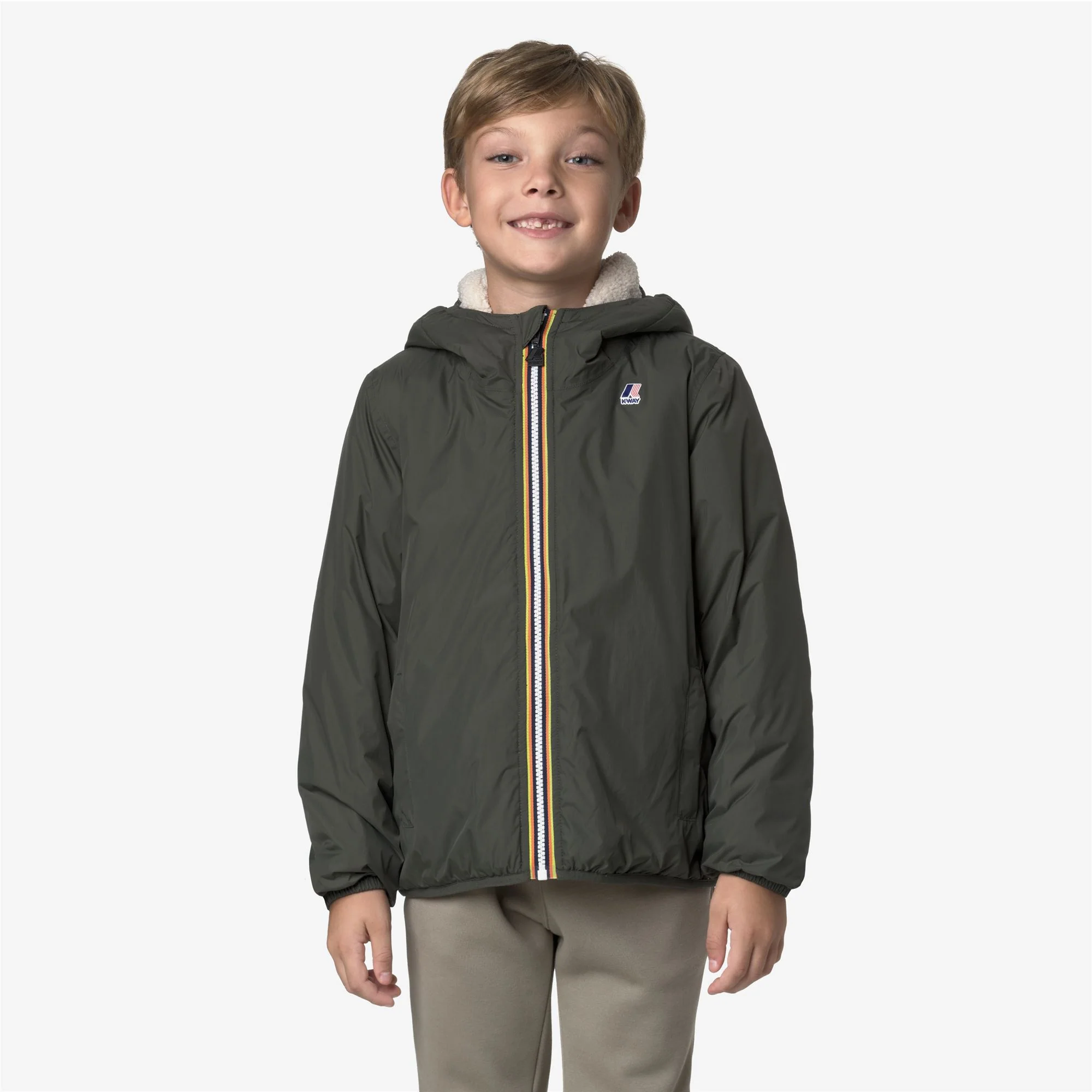 P. LE VRAI 4.0 CLAUDE ORSETTO - Jackets - Mid - Kid unisex - GREEN BLACKISH - Image 3