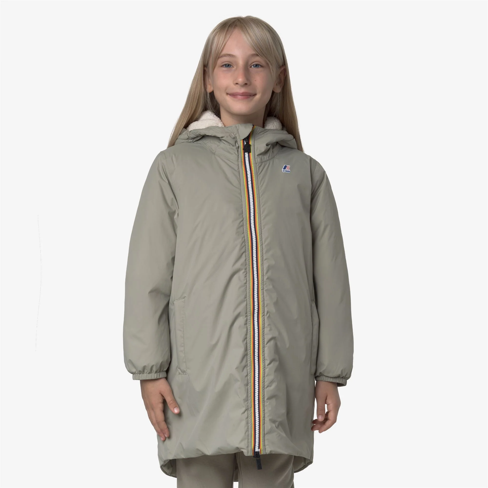 P. LE VRAI 4.0 EIFFEL ORSETTO - Jackets - 3/4 LENGTH - Kid unisex - GREEN OAK - Image 3