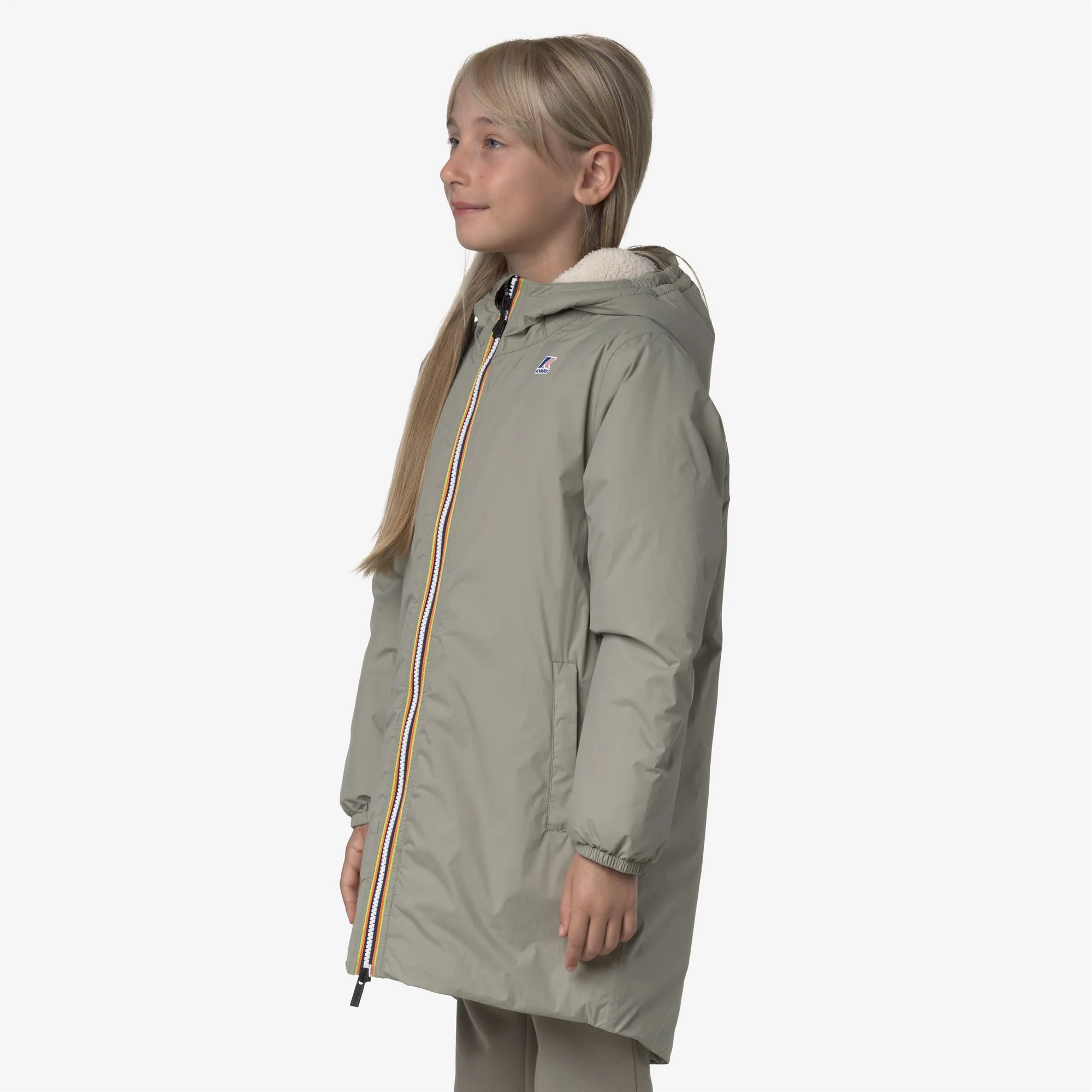 P. LE VRAI 4.0 EIFFEL ORSETTO - Jackets - 3/4 LENGTH - Kid unisex - GREEN OAK - Image 4