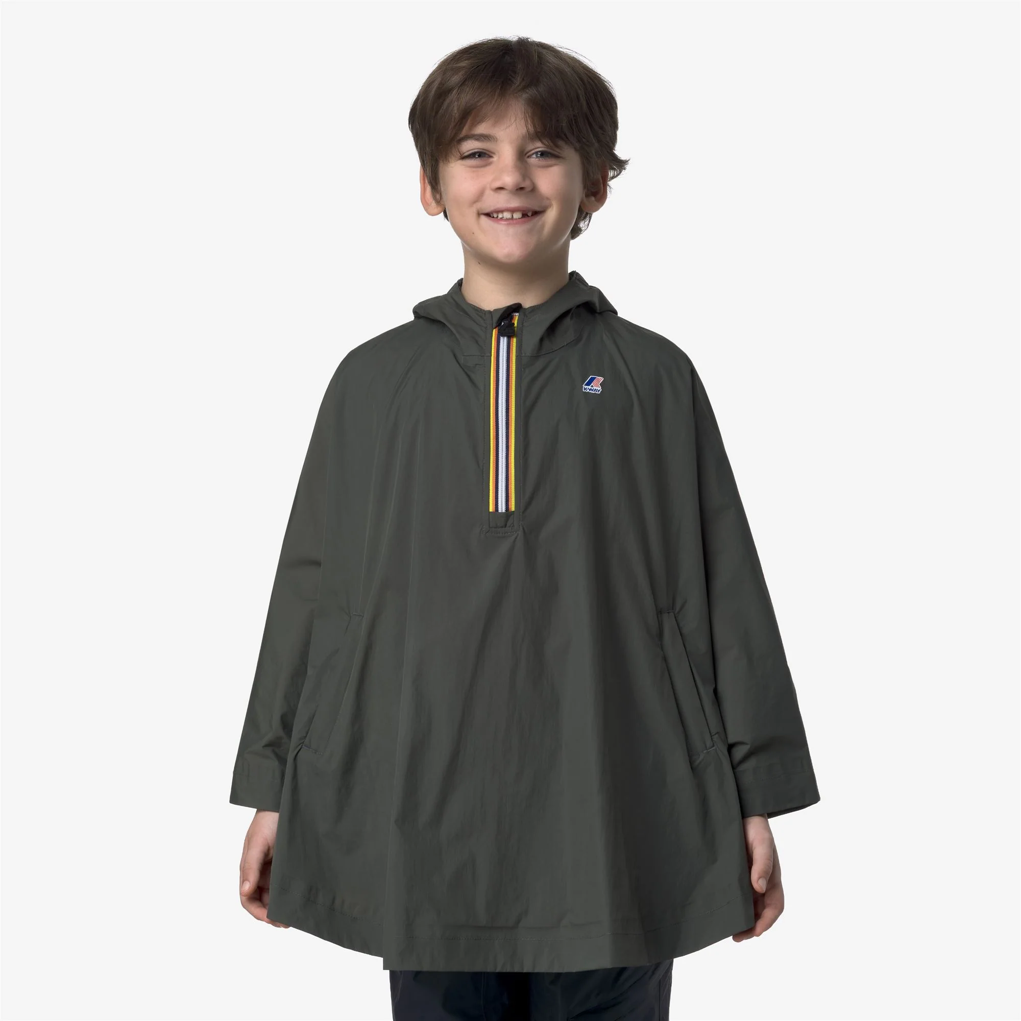 P. LE VRAI 4.0 MORGAN - Jackets - PONCHO - Kid unisex - GREEN BLACKISH - Image 4