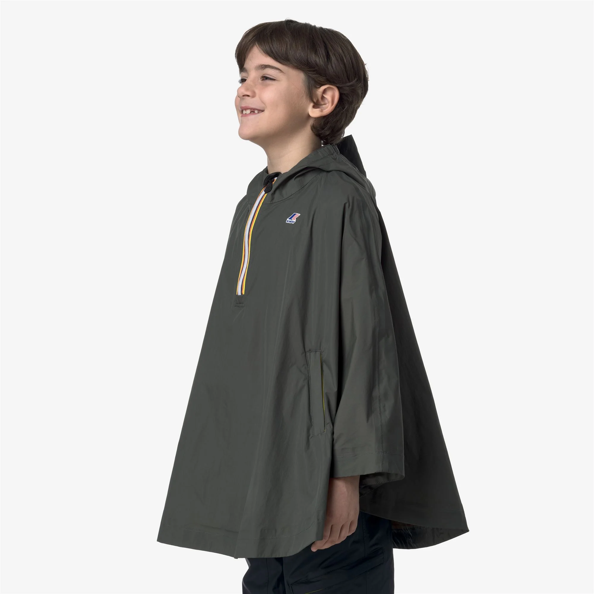 P. LE VRAI 4.0 MORGAN - Jackets - PONCHO - Kid unisex - GREEN BLACKISH - Image 5