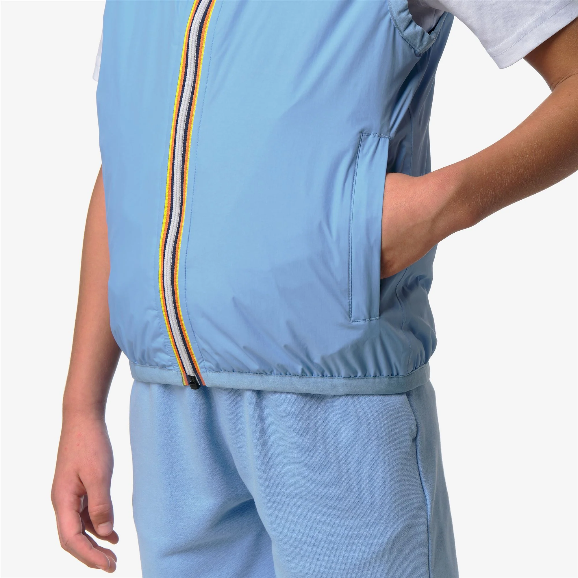 P. LE VRAI 4.0 ROULAND WARM - Jackets - Vest - Kid unisex - BLUE CIELO - Image 3