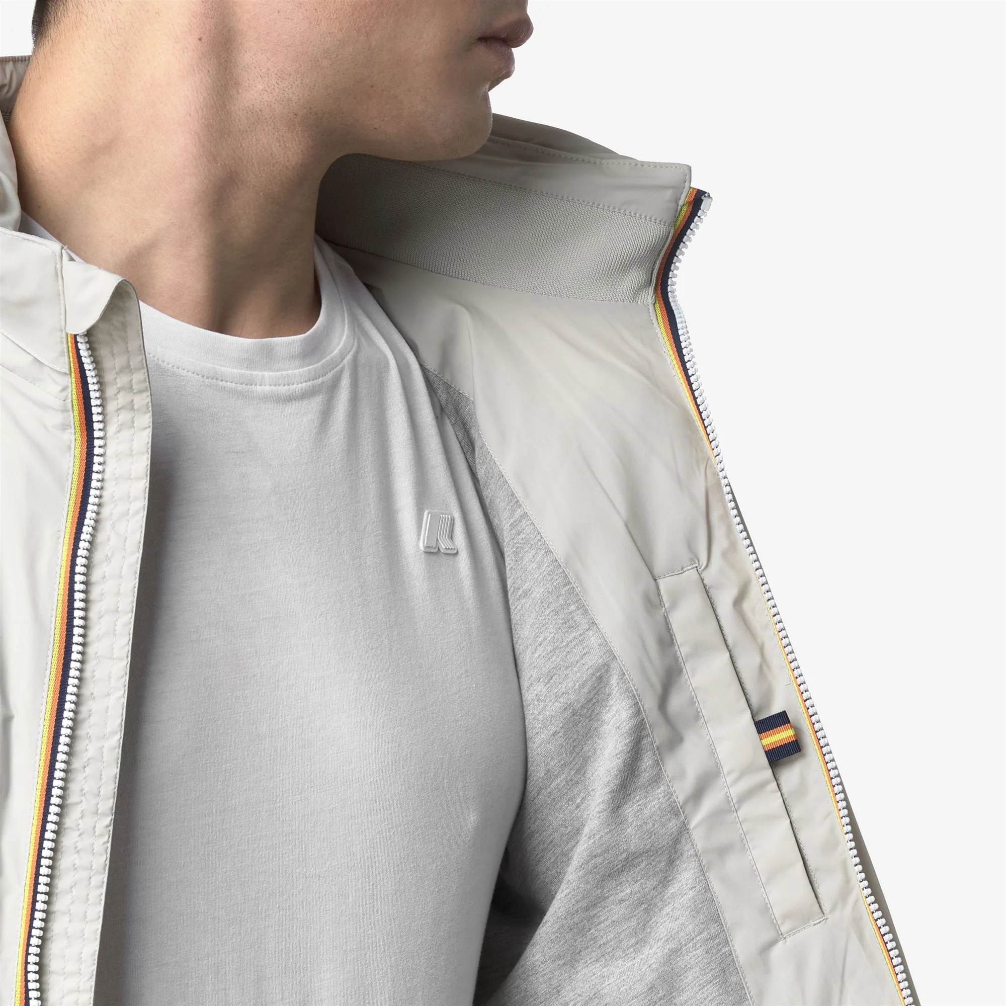 AMAURY  STRETCH NYLON JERSEY - Jackets - Short - Man - BEIGE LT - Image 2