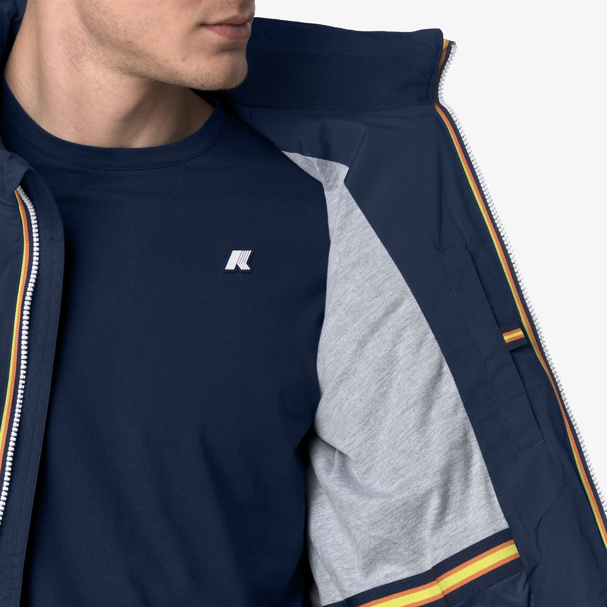 AMAURY  STRETCH NYLON JERSEY - Jackets - Short - Man - BLUE INSIGNIA - Image 2