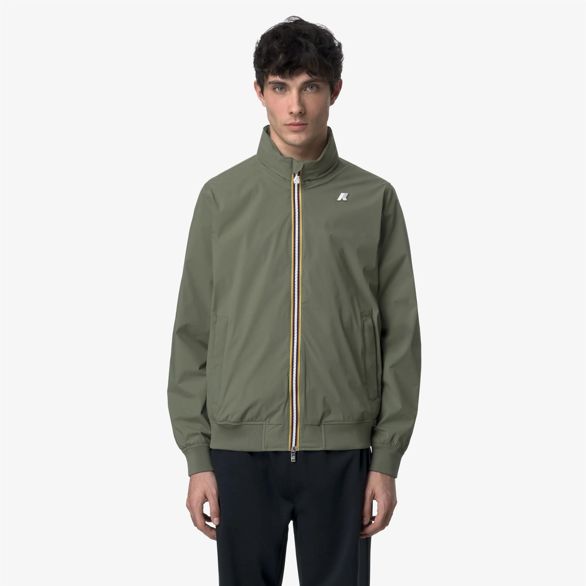 AMAURY STRETCH NYLON JERSEY - Jackets - Short - Man - GREEN LICHEN - Image 3