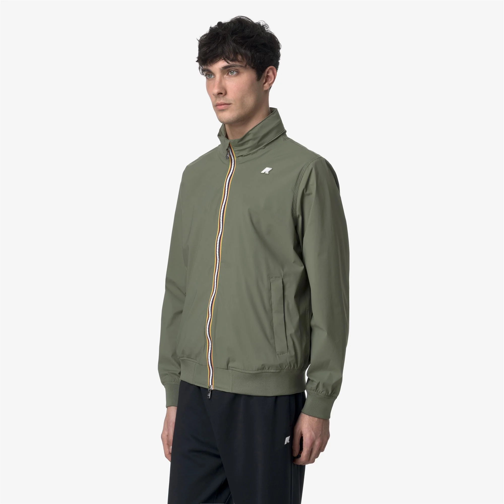 AMAURY STRETCH NYLON JERSEY - Jackets - Short - Man - GREEN LICHEN - Image 4
