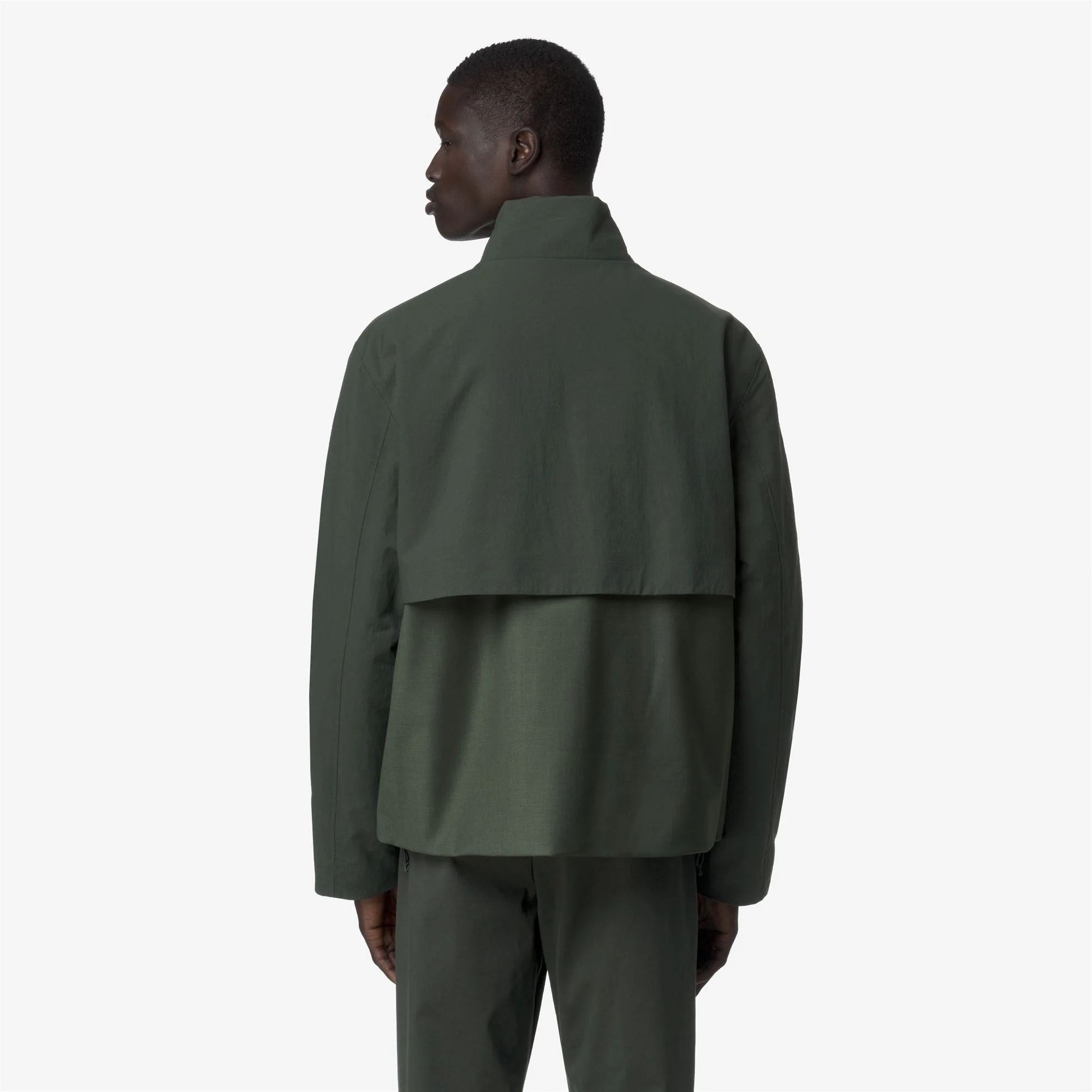 ANTHEO WOOL NYLON MIX - Jackets - Short - Man - GREEN BLACKISH COMBO - Image 6