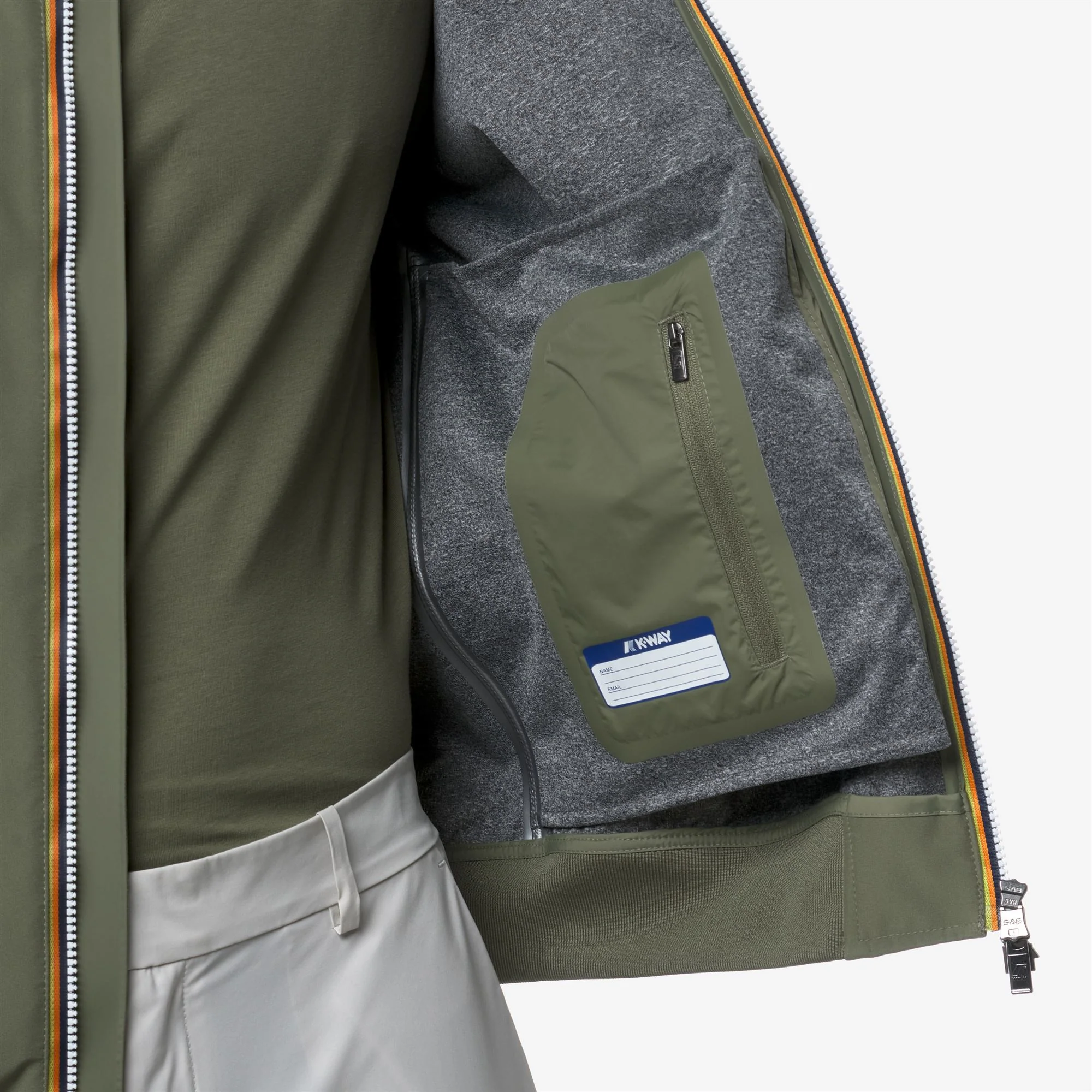ARSENE BONDED JERSEY - Jackets - Short - Man - GREEN LICHEN - Image 2