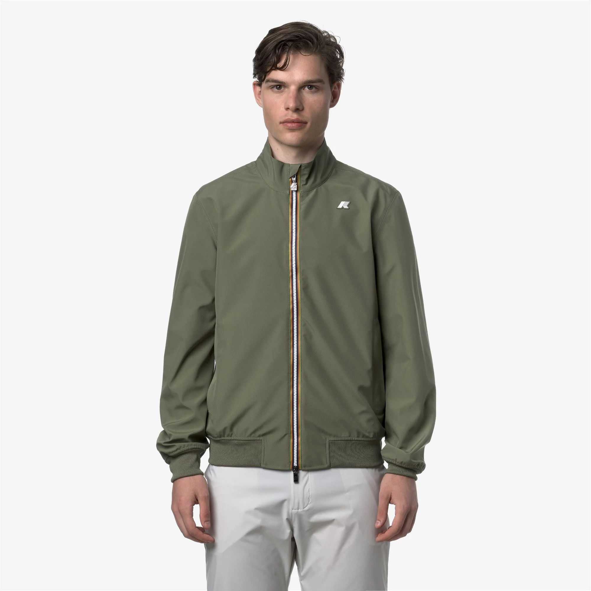 ARSENE BONDED JERSEY - Jackets - Short - Man - GREEN LICHEN - Image 3