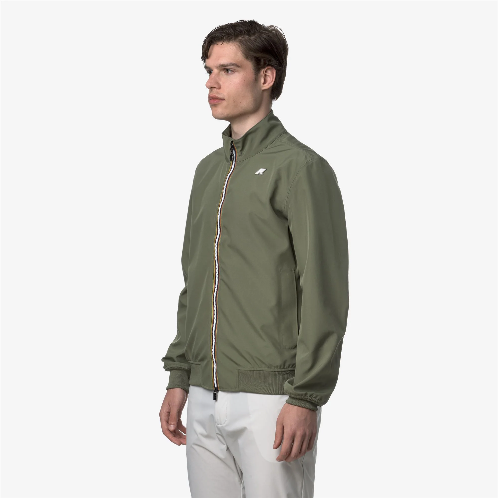 ARSENE BONDED JERSEY - Jackets - Short - Man - GREEN LICHEN - Image 4