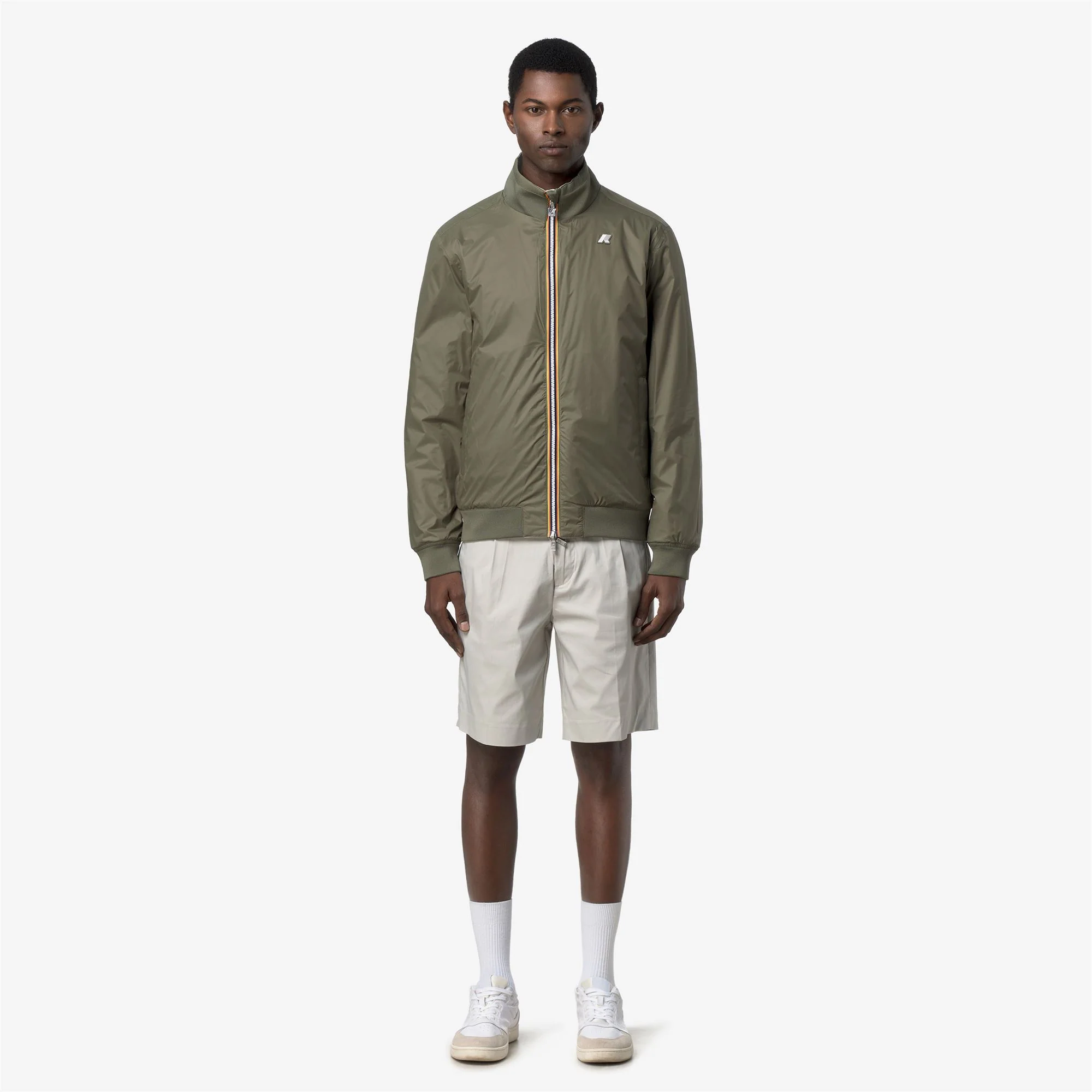 ARSENE COTTON REVERSIBLE - Jackets - Short - Man - BEIGE LT-GREEN LICHEN - Image 3