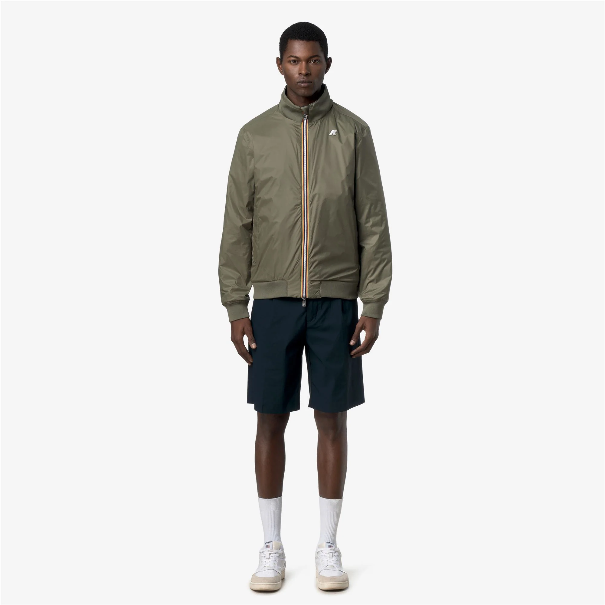 ARSENE COTTON REVERSIBLE - Jackets - Short - Man - BLUE DEPTH-GREEN LICHEN - Image 3