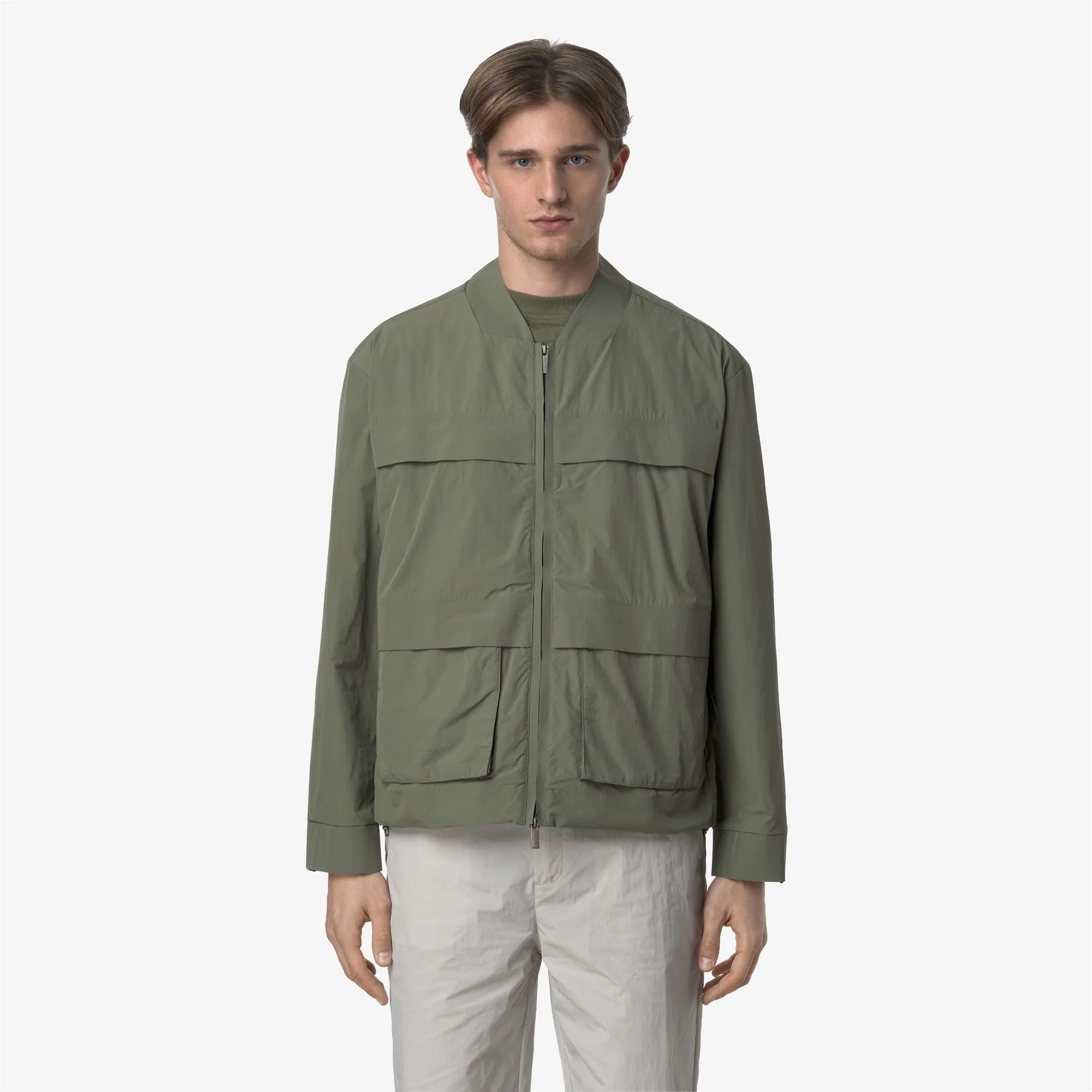 BARION COTTON LIKE - Jackets - Short - Man - GREEN LICHEN - Image 3