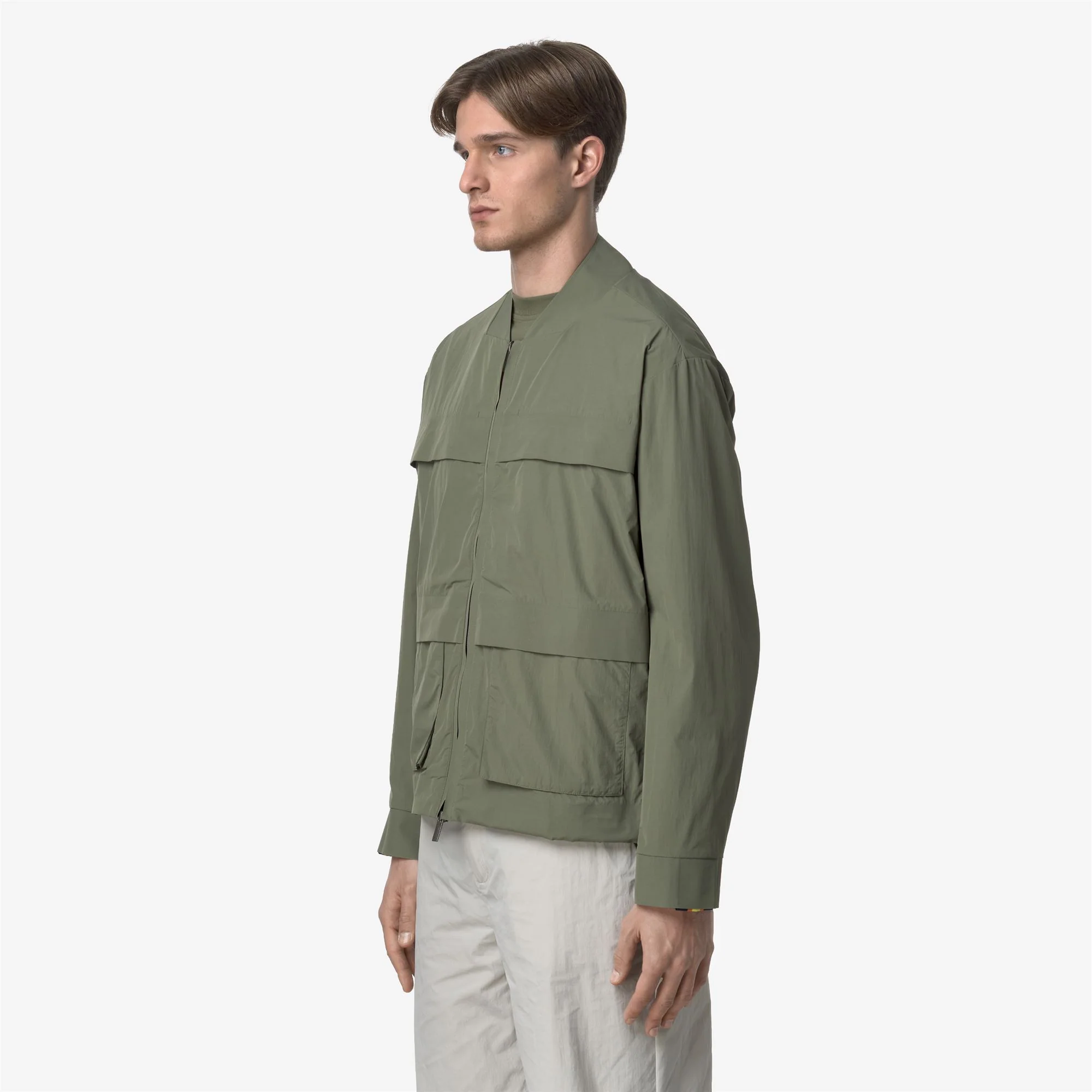 BARION COTTON LIKE - Jackets - Short - Man - GREEN LICHEN - Image 4